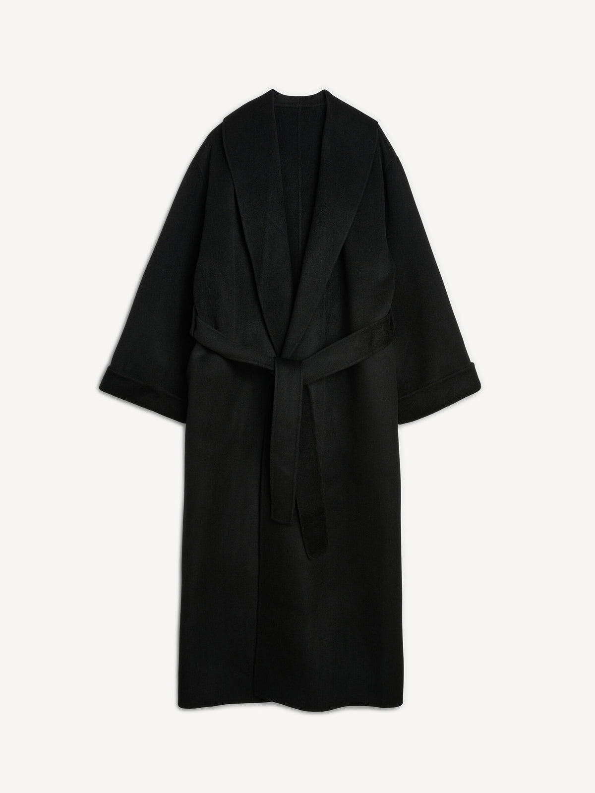 Trullem Wool Coat in Black