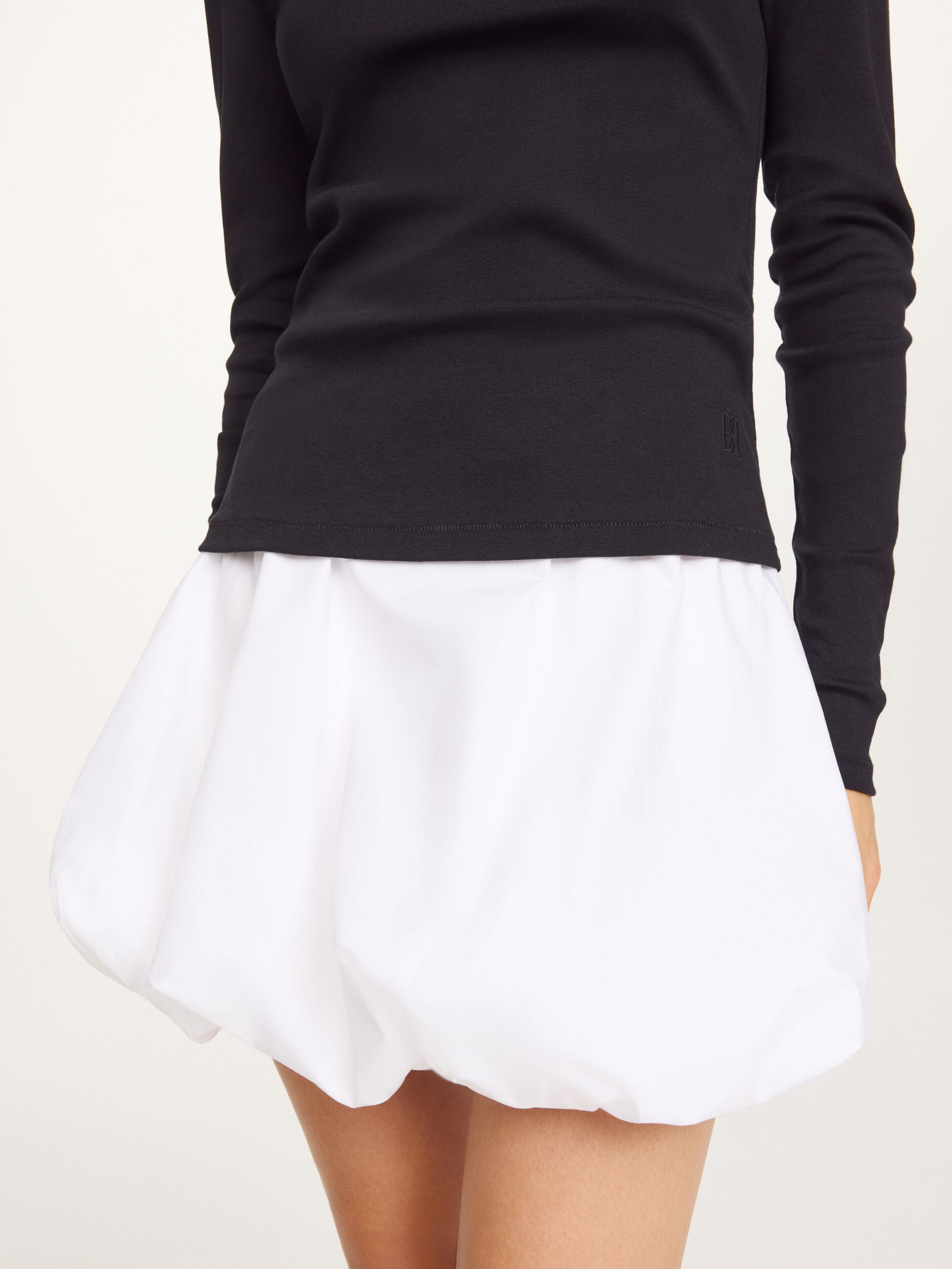 Brey Mini Skirt in Pure White