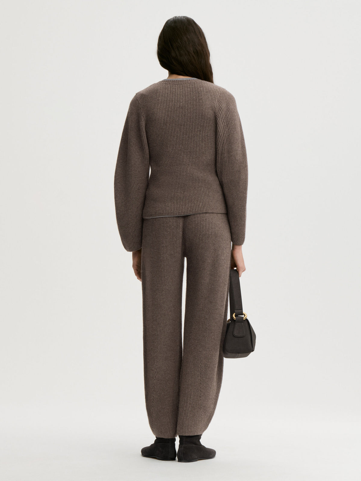 Bianca Wool Sweater in Fosil