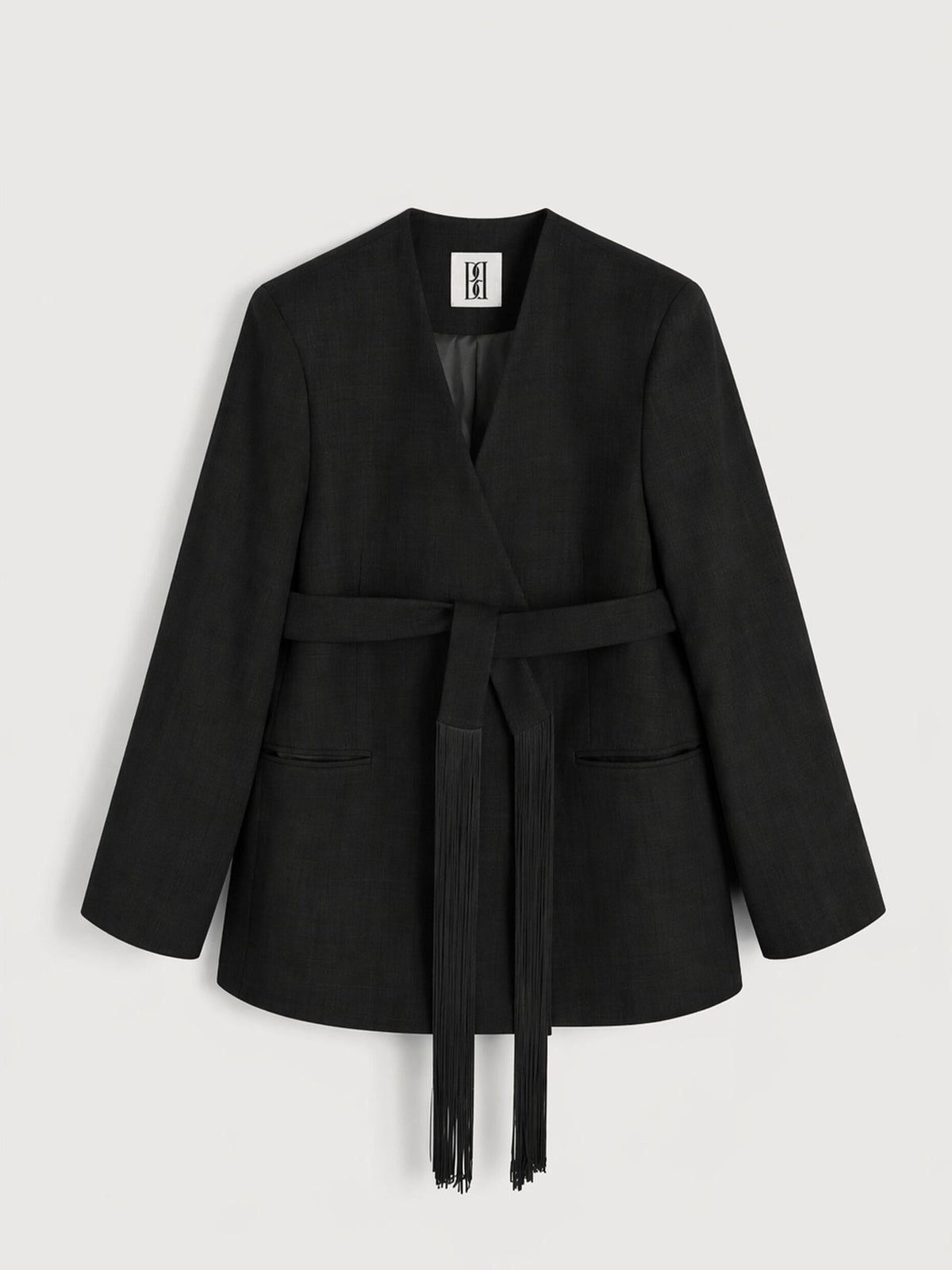 Emma Wool Blazer in Black