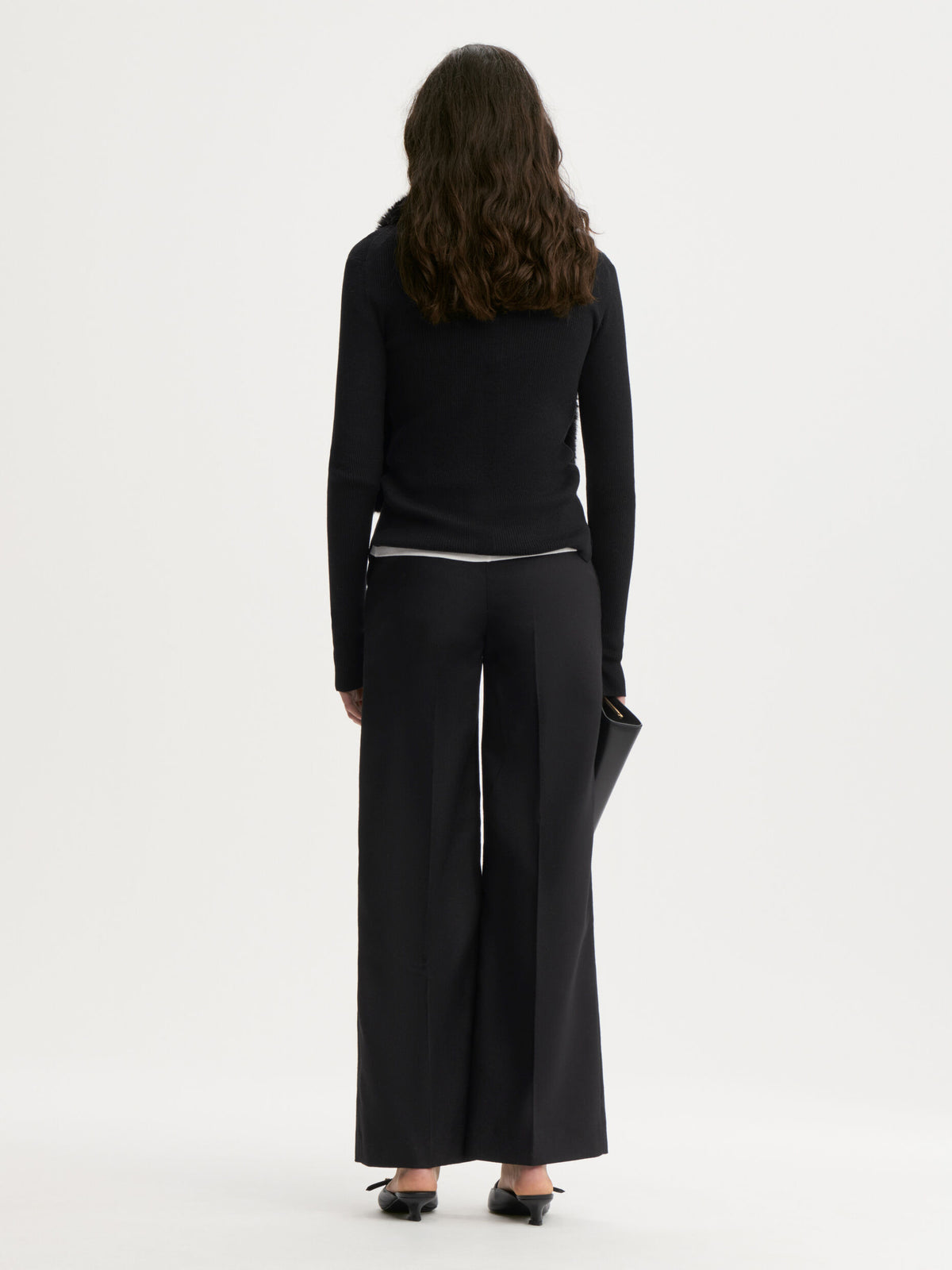 Rosabella Wool Trousers in Black