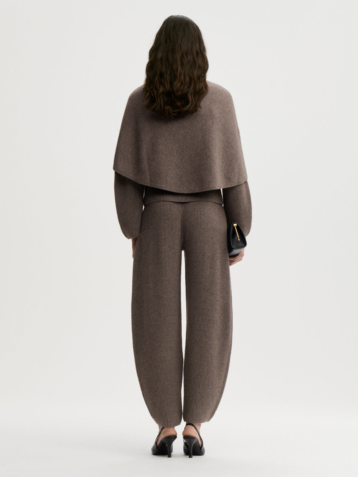 Carmela Wool Trousers in Fosil