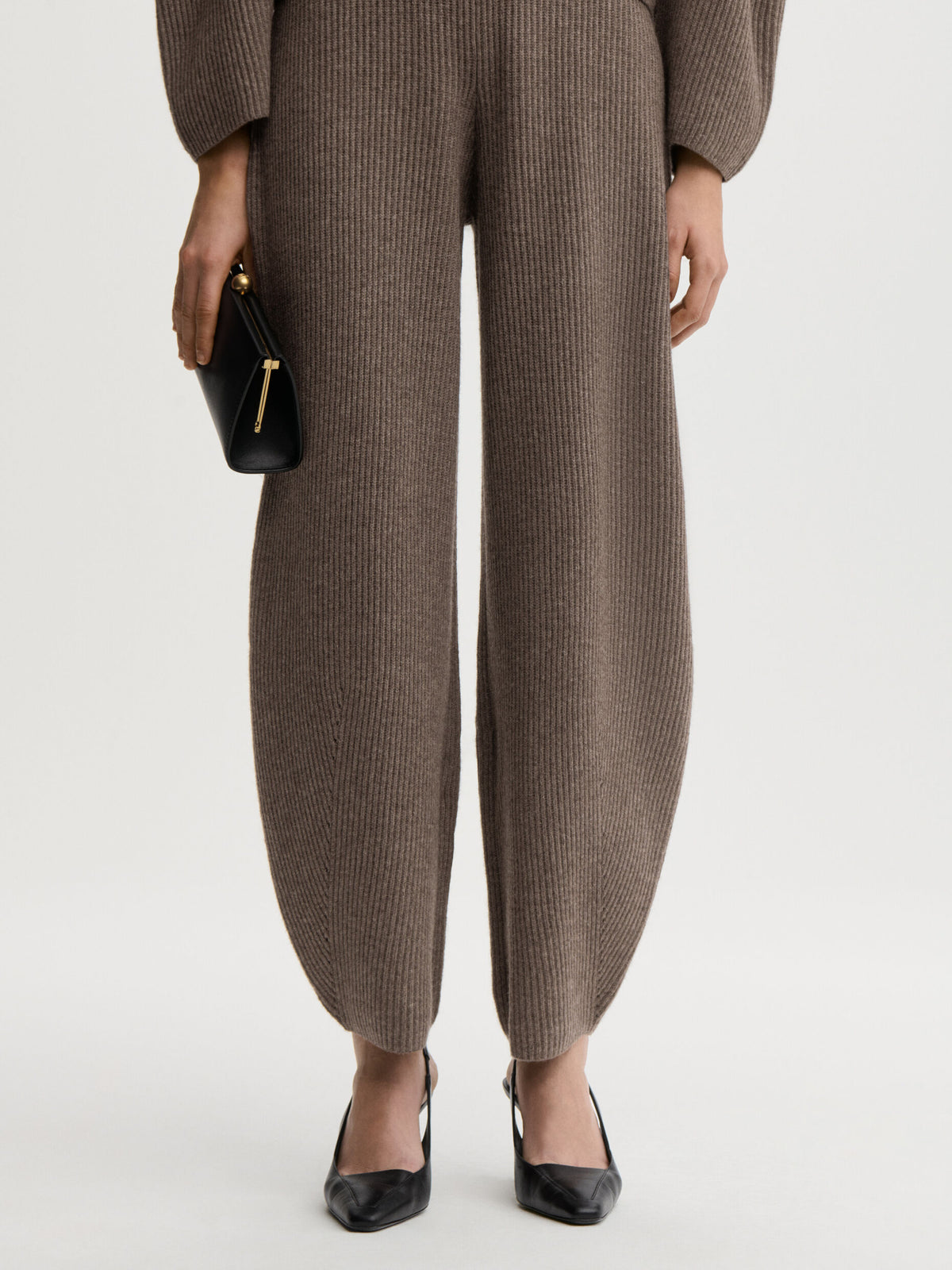 Carmela Wool Trousers in Fosil