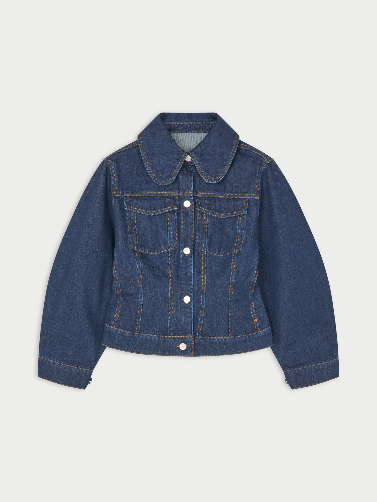 Villies Organic Cotton Jacket in Dark Blue