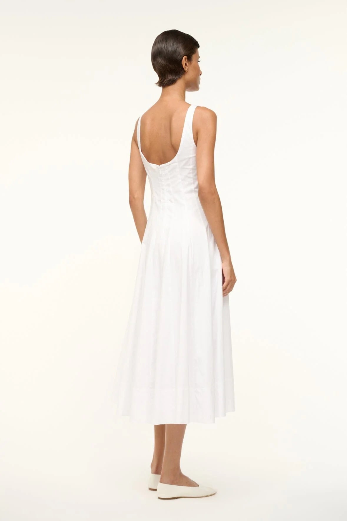 Wells Dress in White