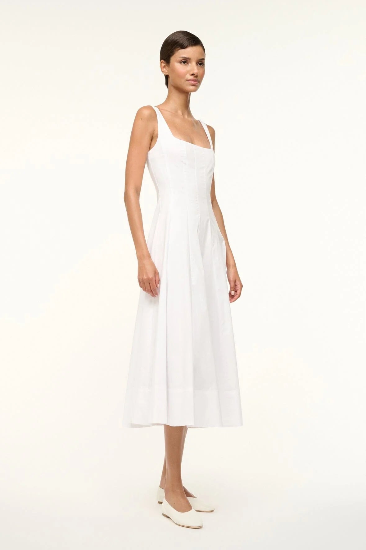 Wells Dress in White