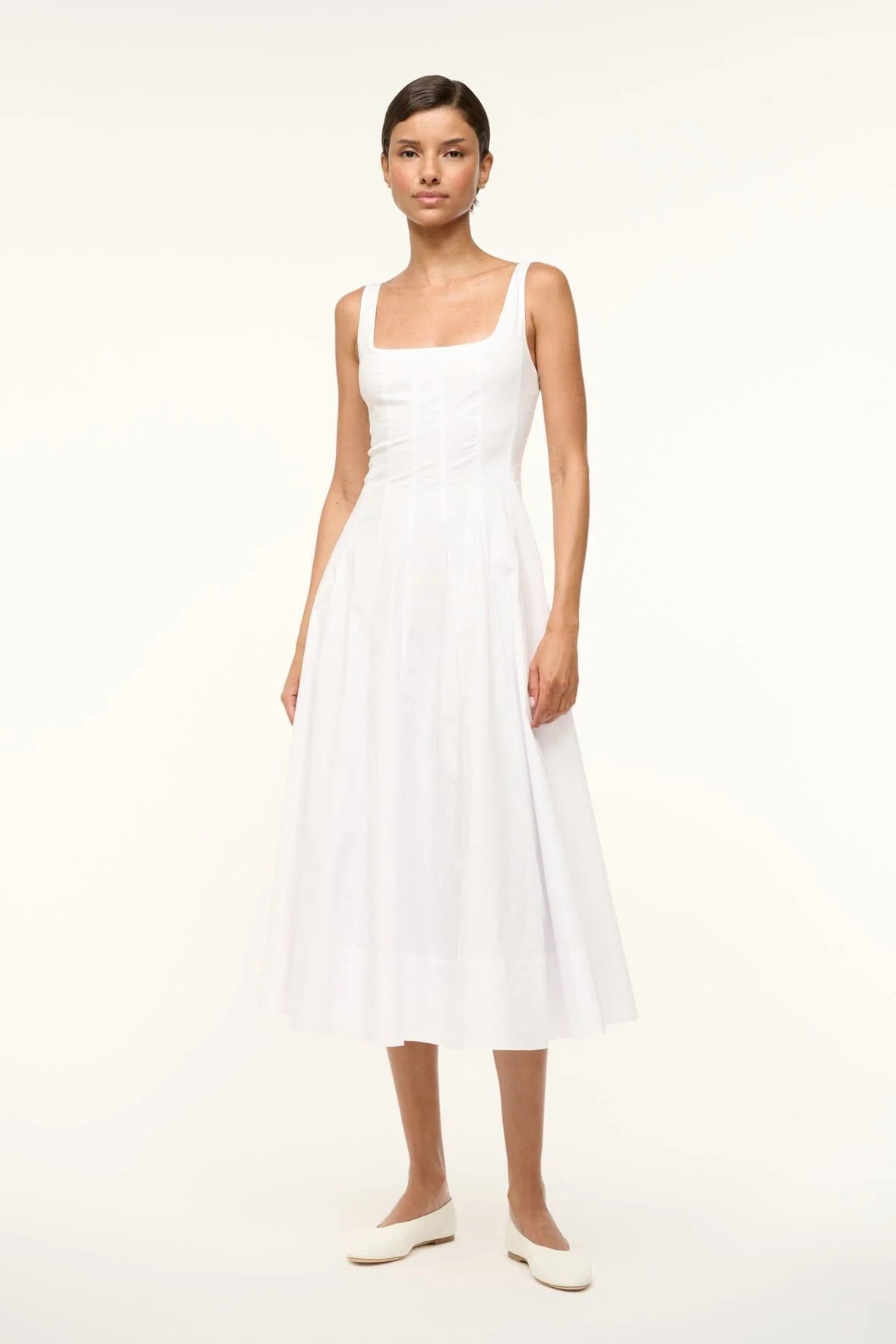 Wells Dress in White