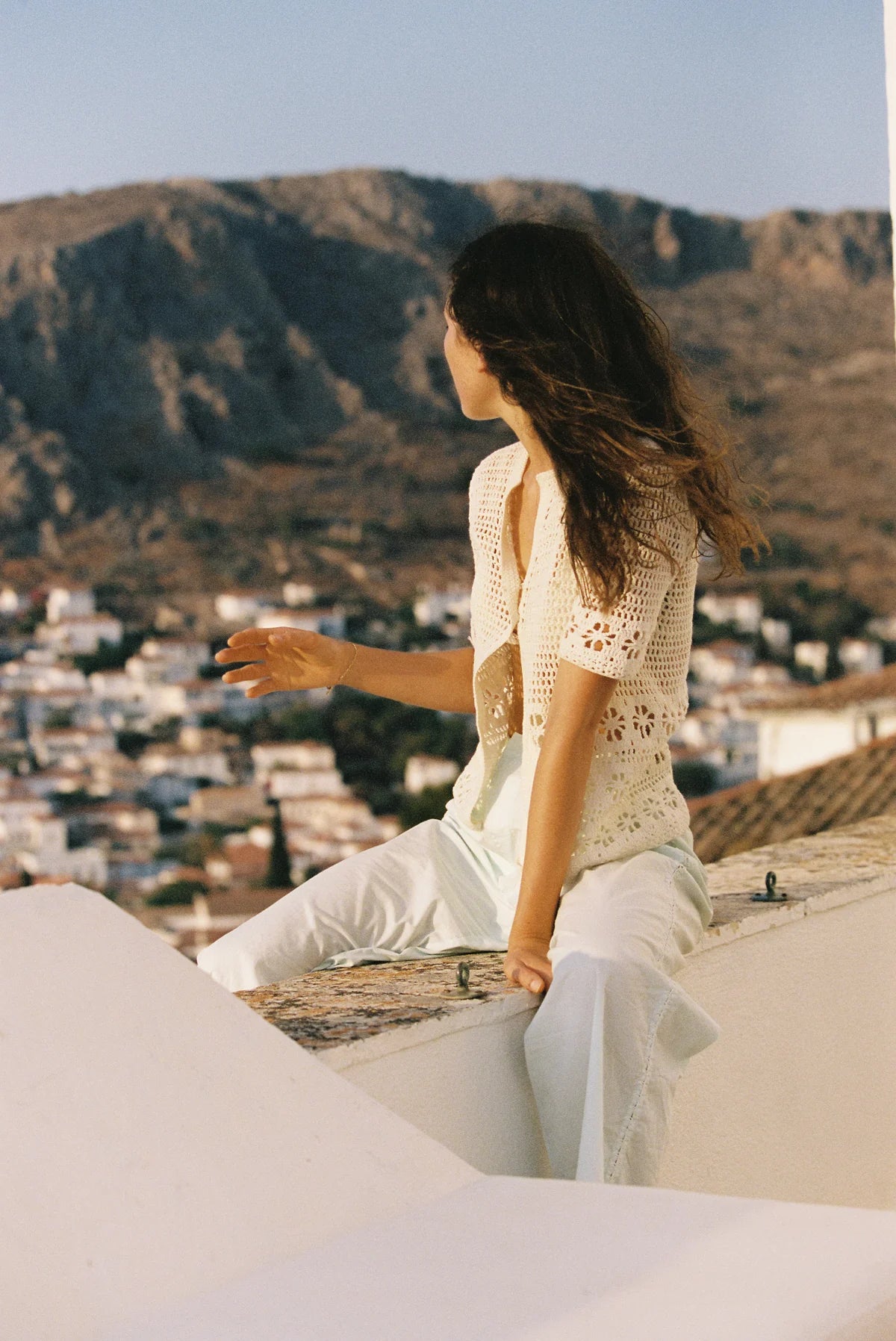 Poolside Top in Cream