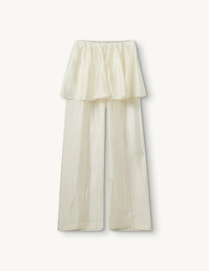 Gilian Peplum Pants Cream