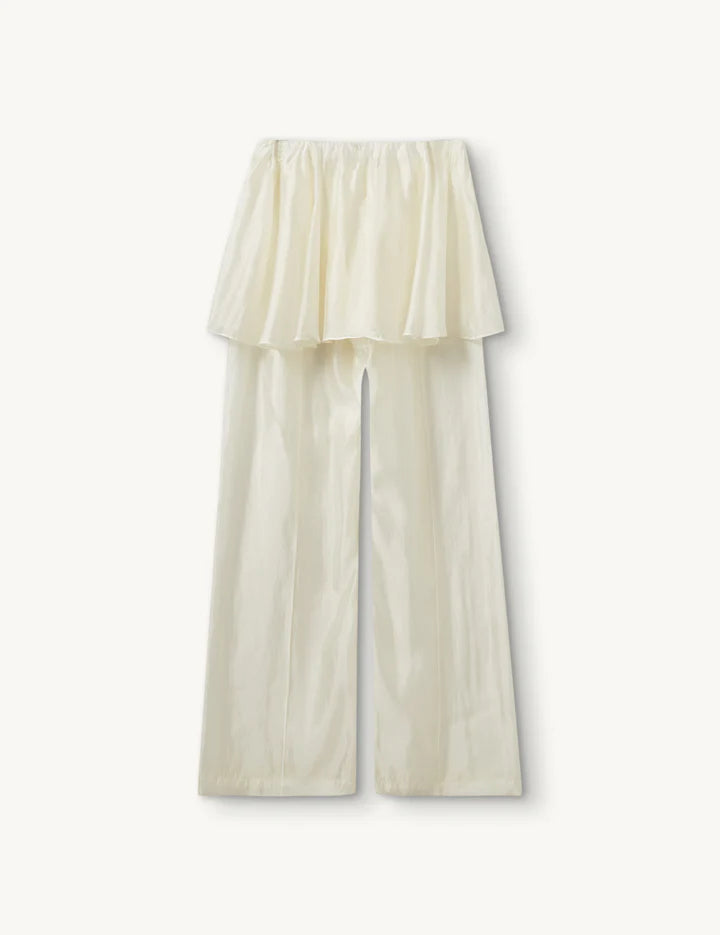 Gilian Peplum Pants Cream