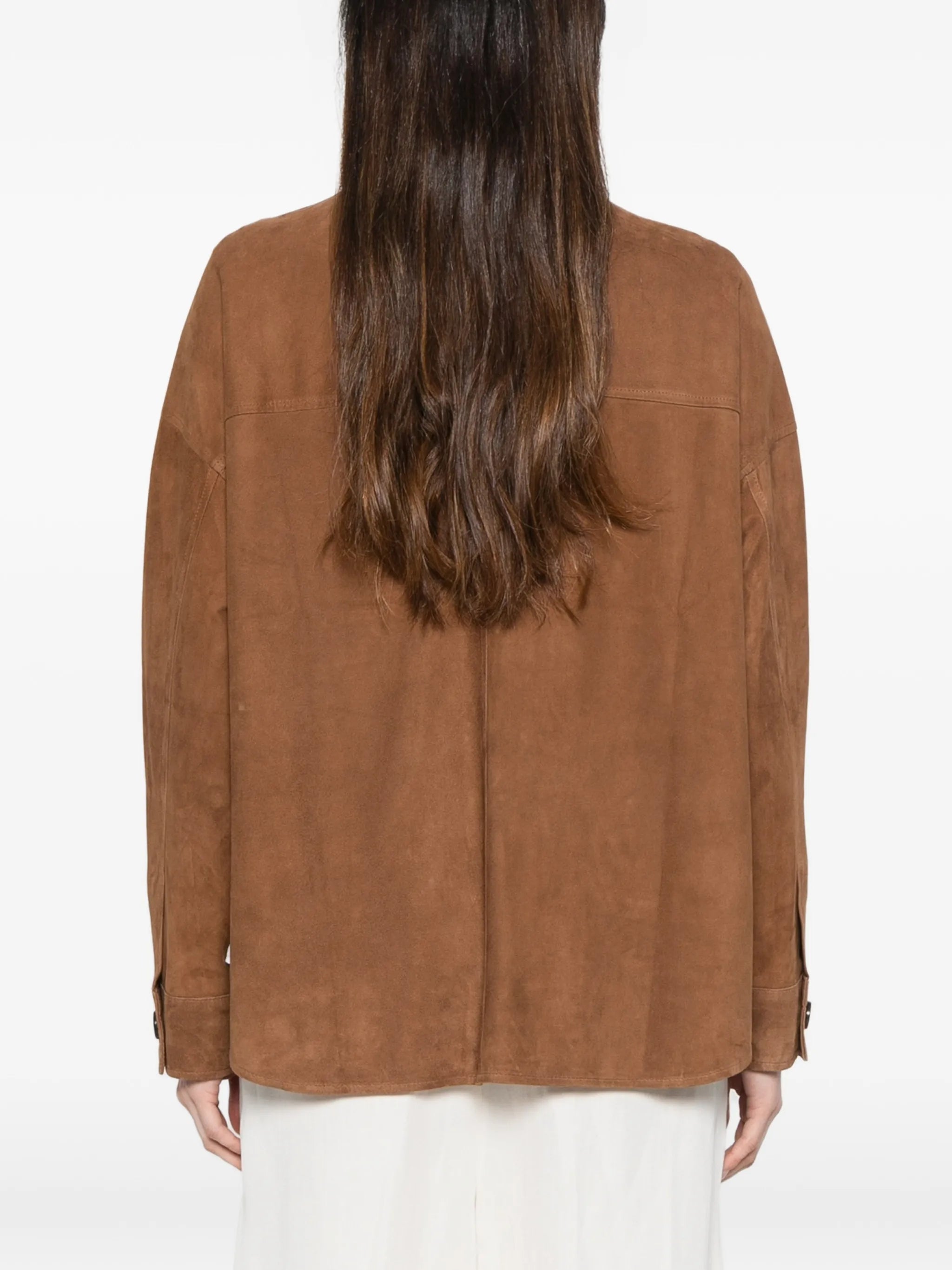 Kaylee Lamb Suede in Brown