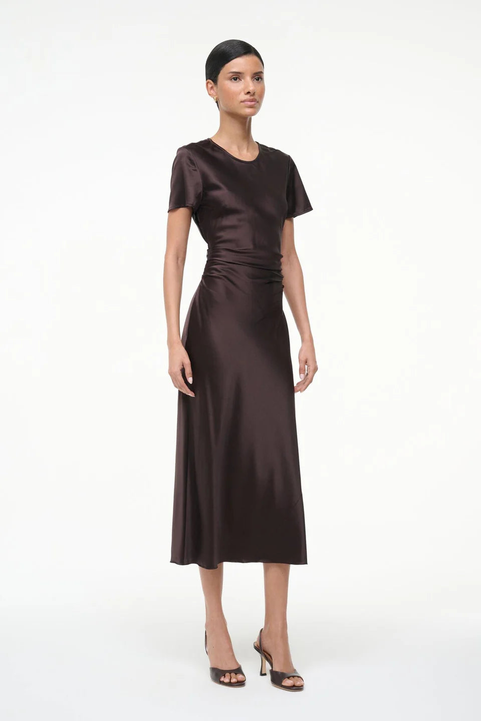 Marcel Silk Dress Earth