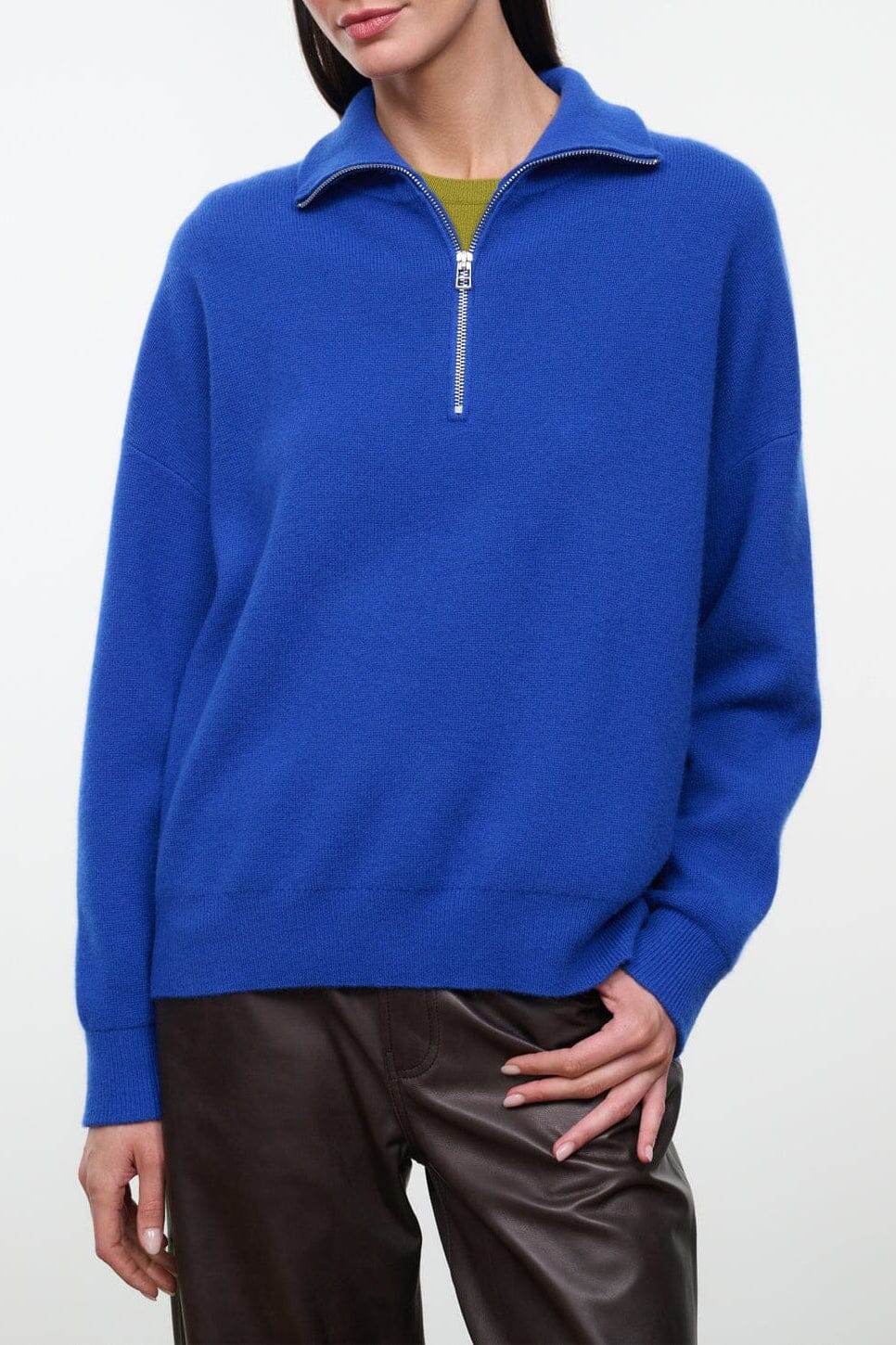 Hudson Cashmere Sweater in Cobalt