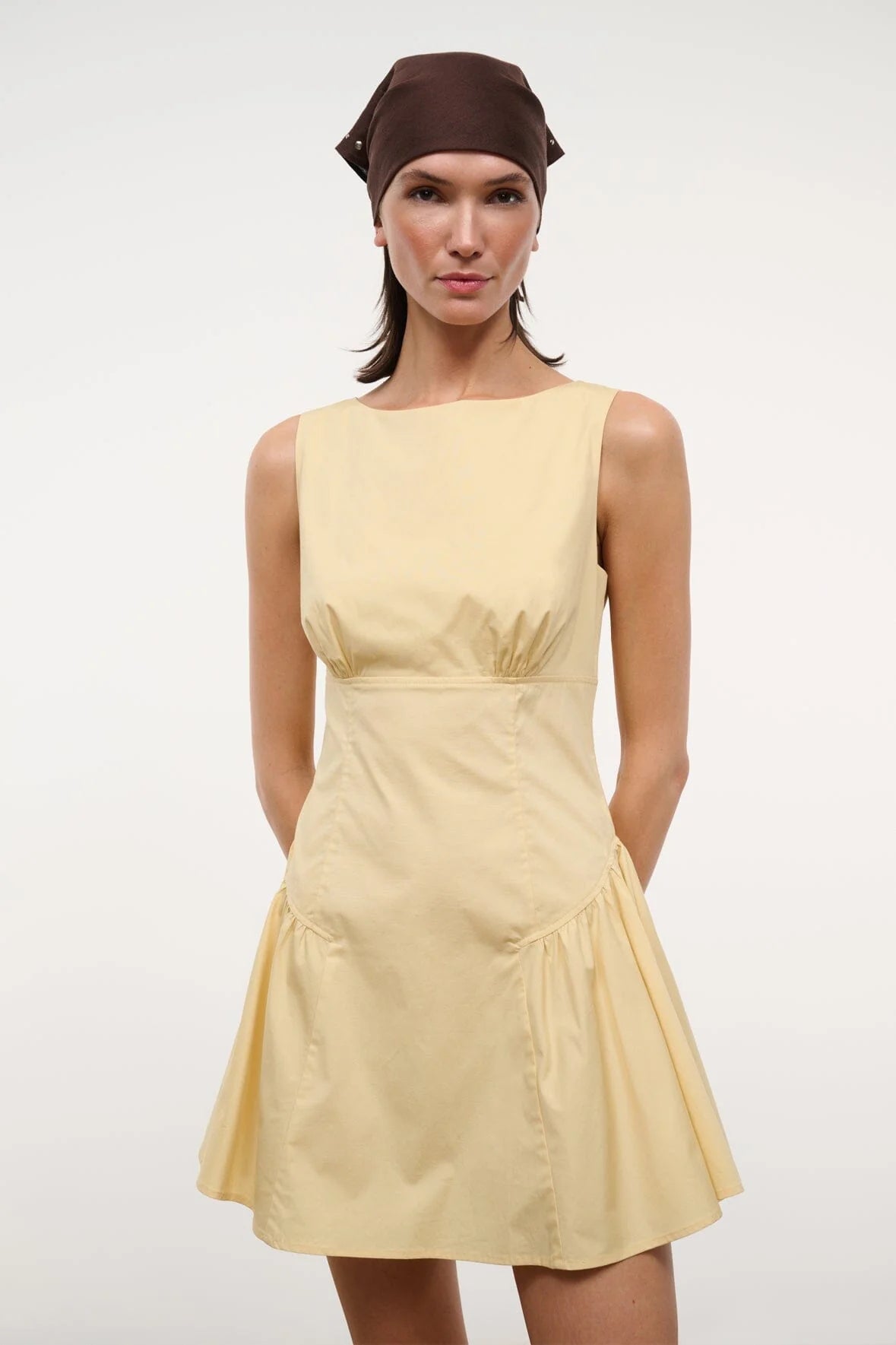 Gwen Mini Dress in Butter