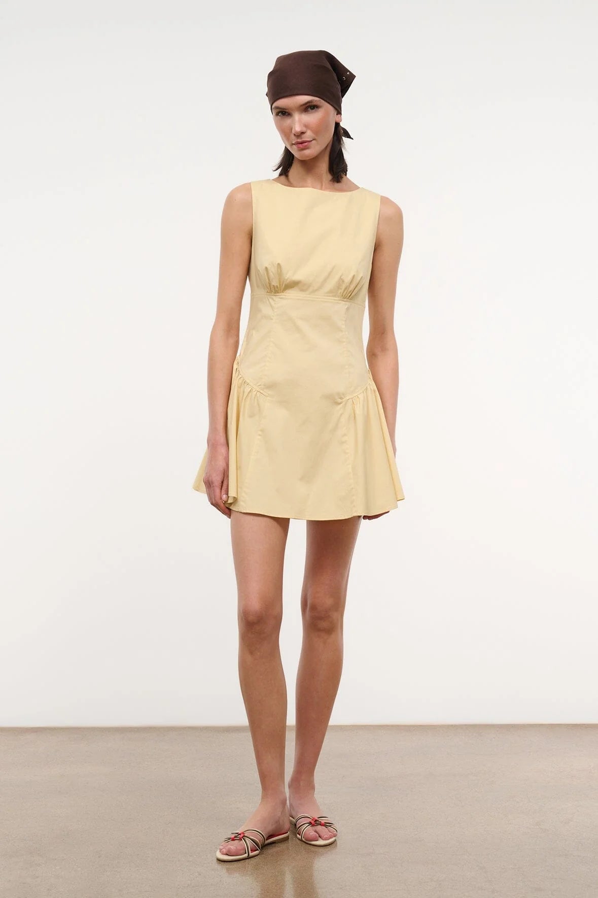 Gwen Mini Dress in Butter