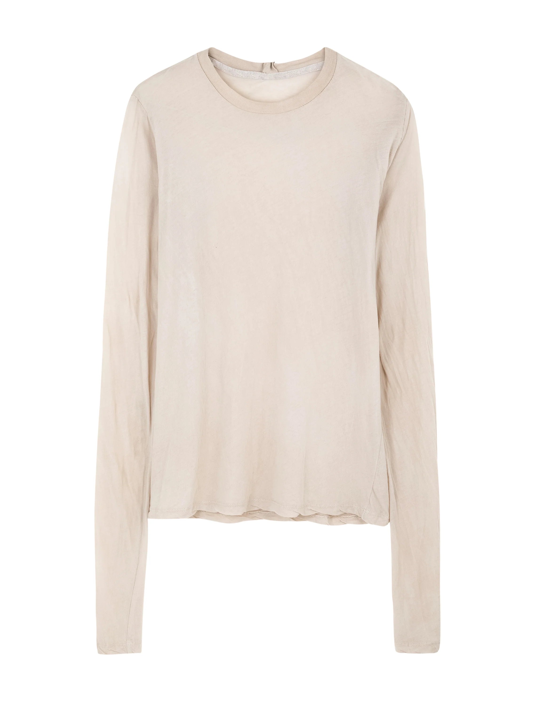 Ally Tissue Cotton T-Shirt in Off White