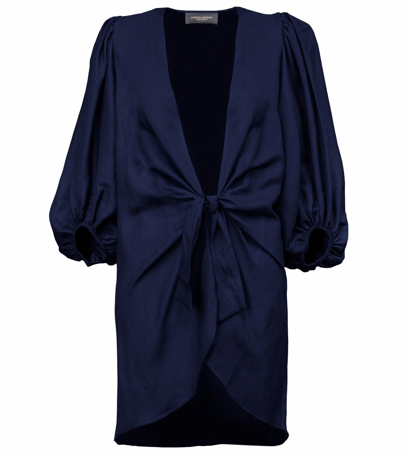 Timeless Shirt With Voluminous Sleeves in Navy