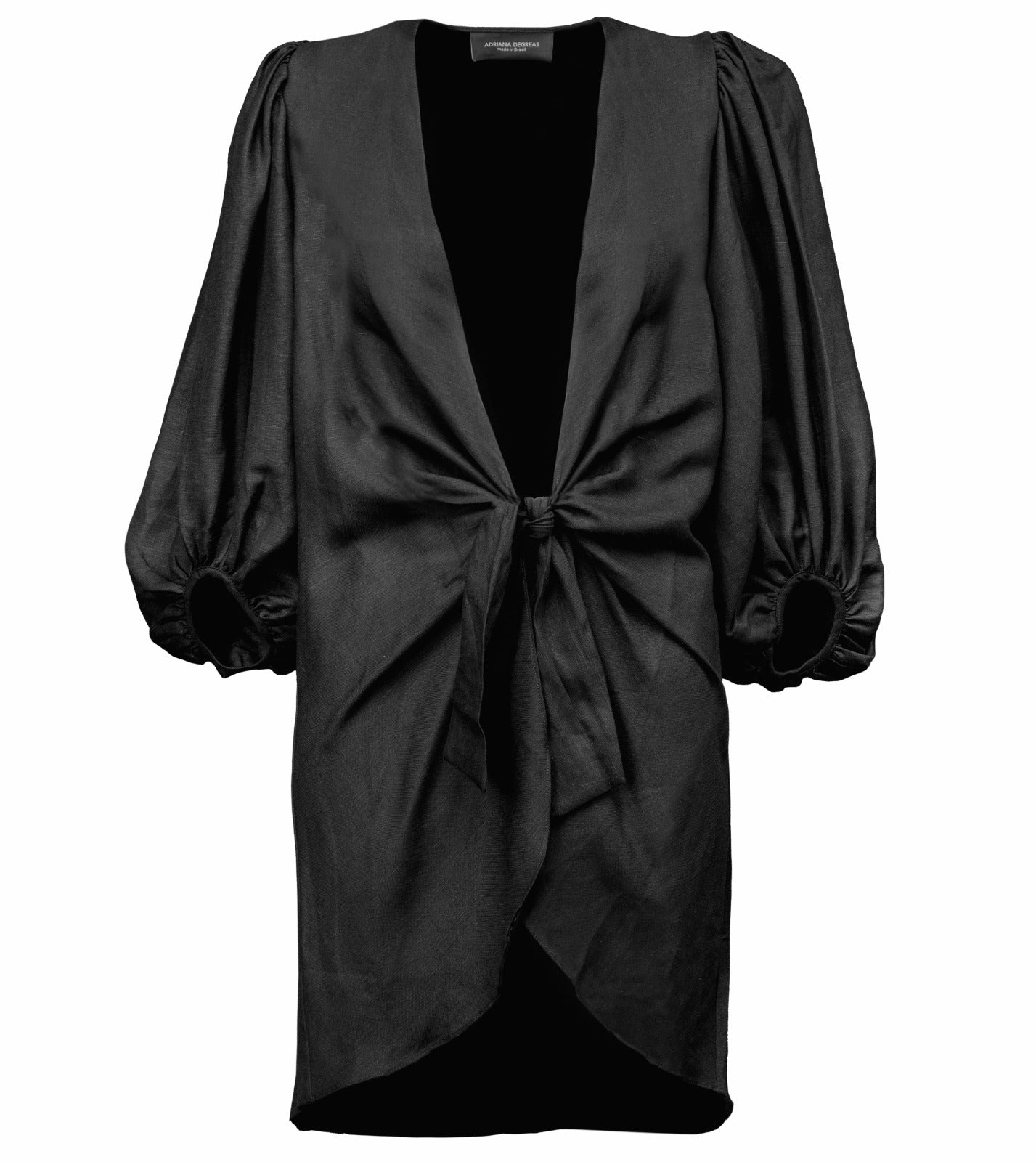 Timeless Shirt With Voluminous Sleeves in Black