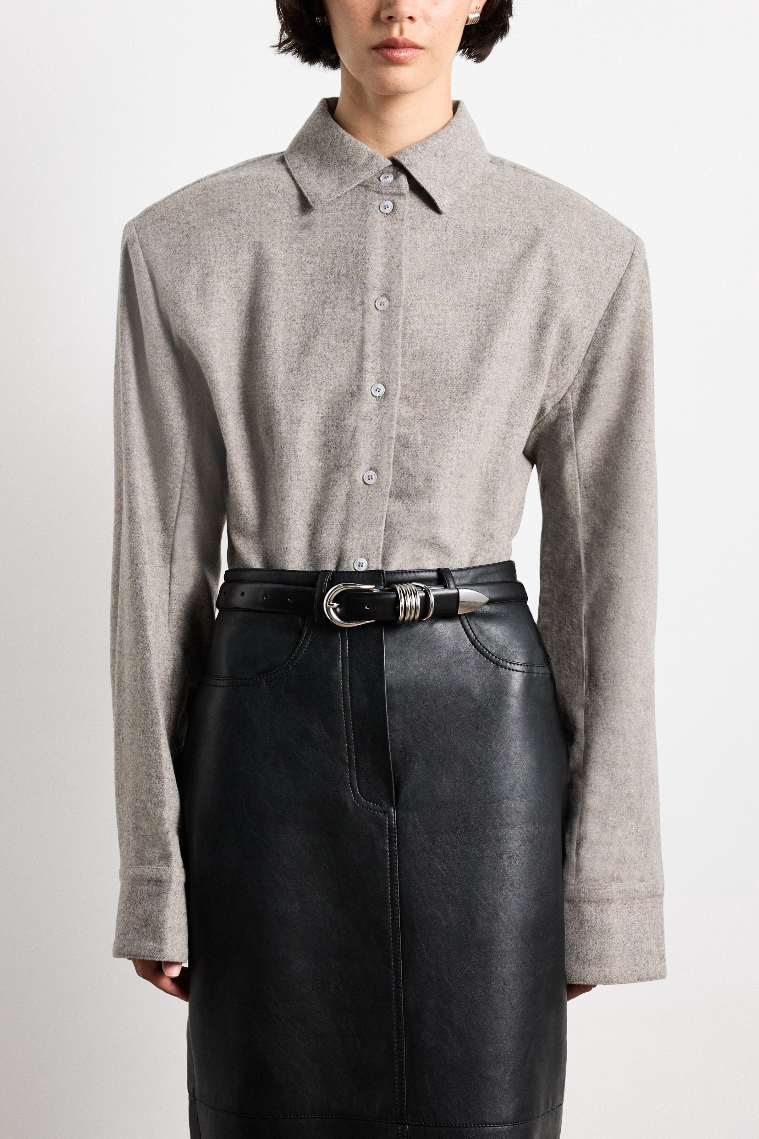 Hollyhock Silver in Black