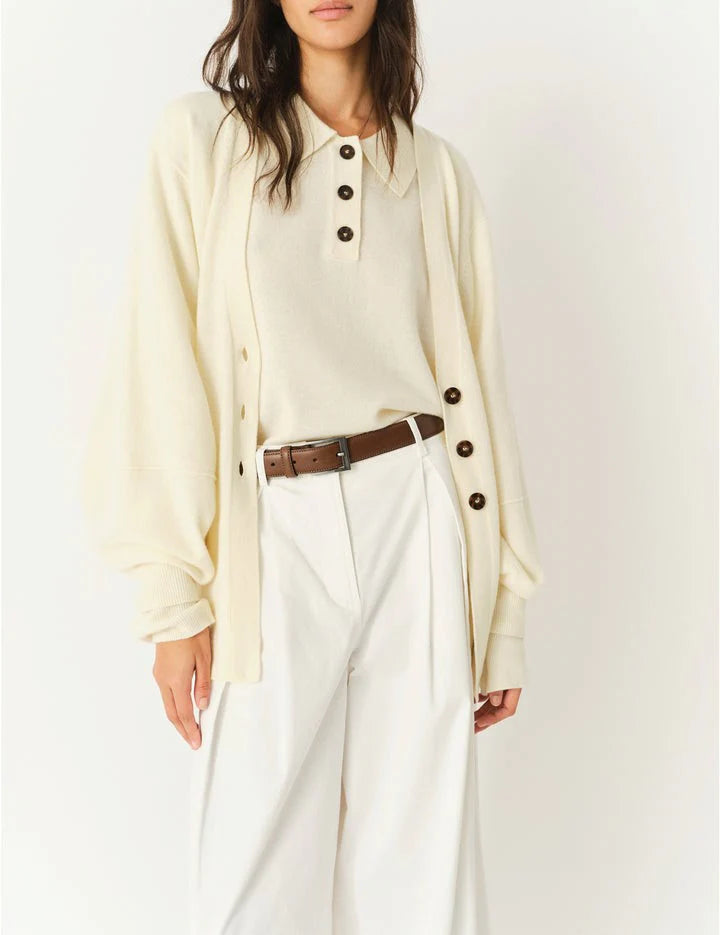 Como Sleeve Cardigan Champagne