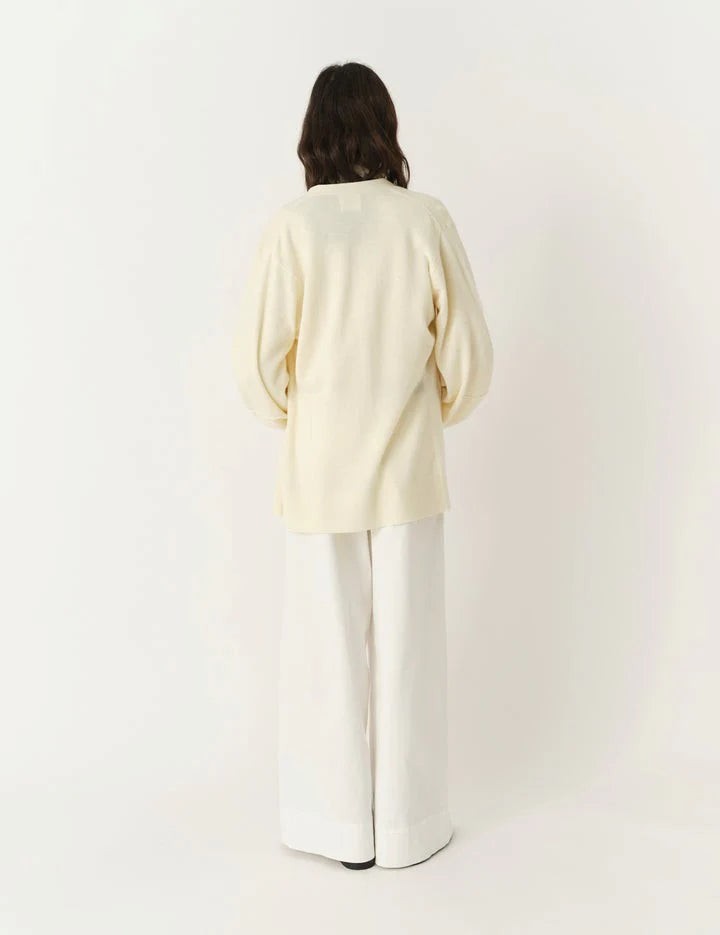 Como Sleeve Cardigan Champagne