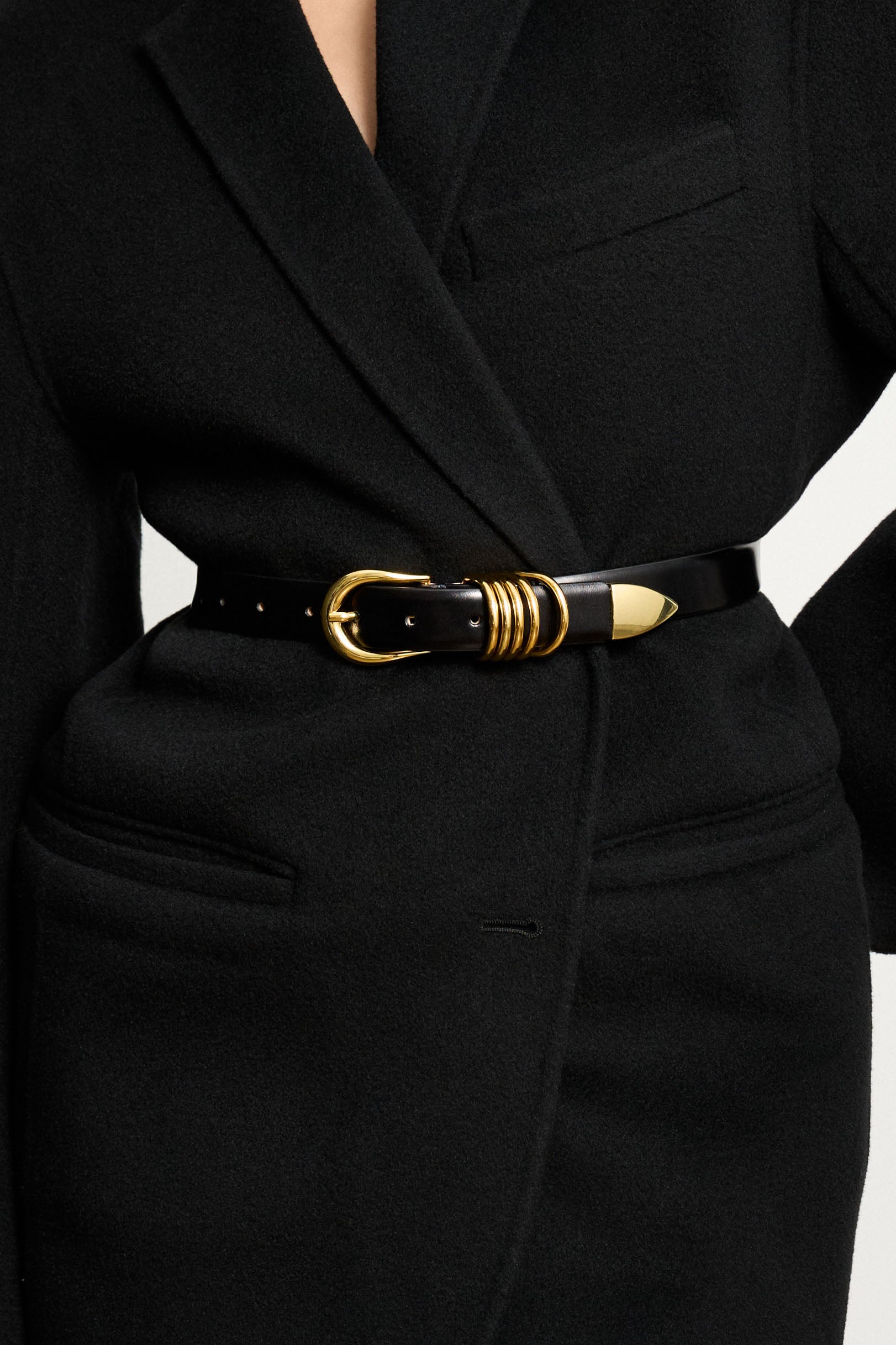 Hollyhock Gold in Black