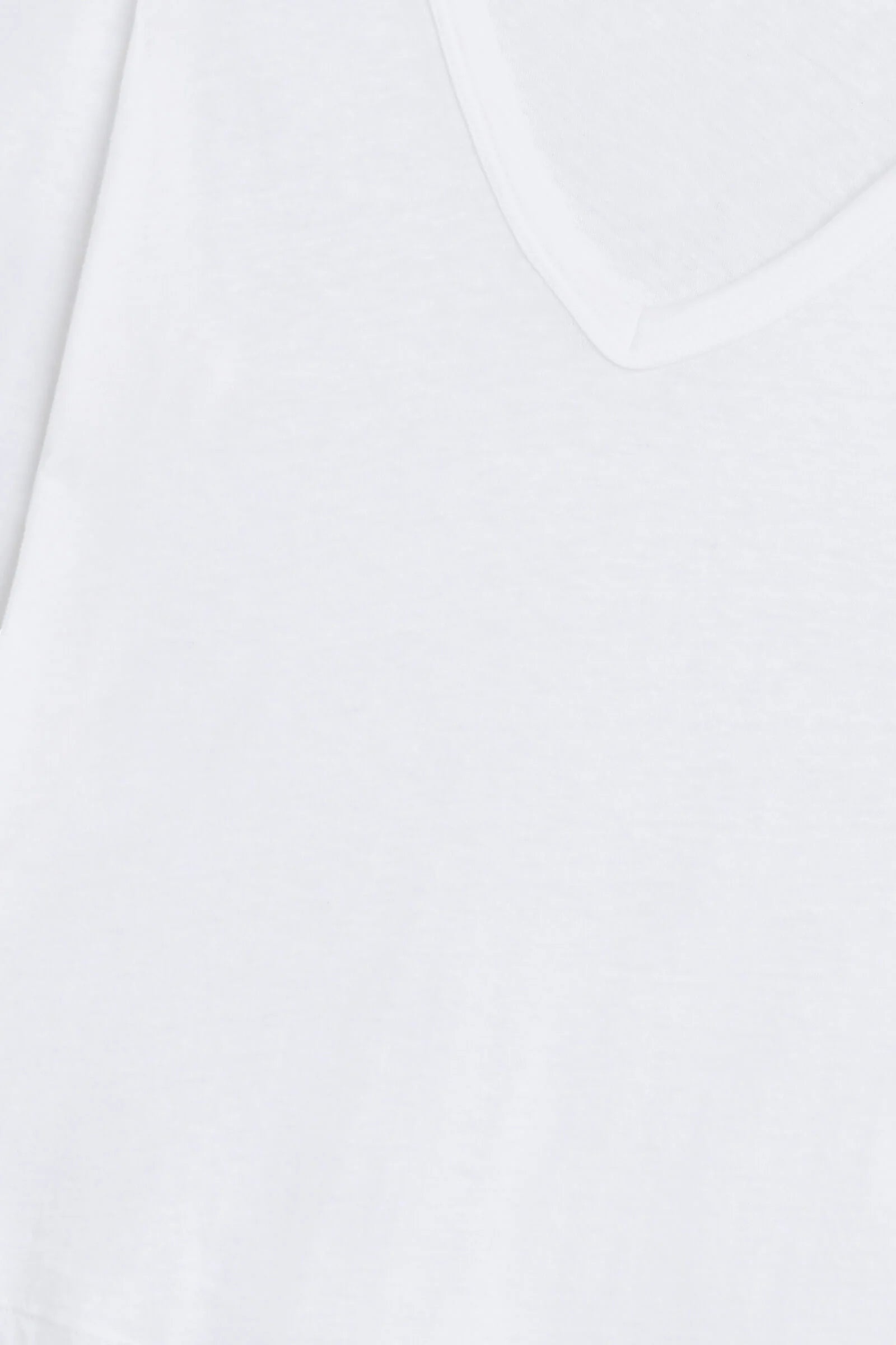 Laura V Neck Tee in White