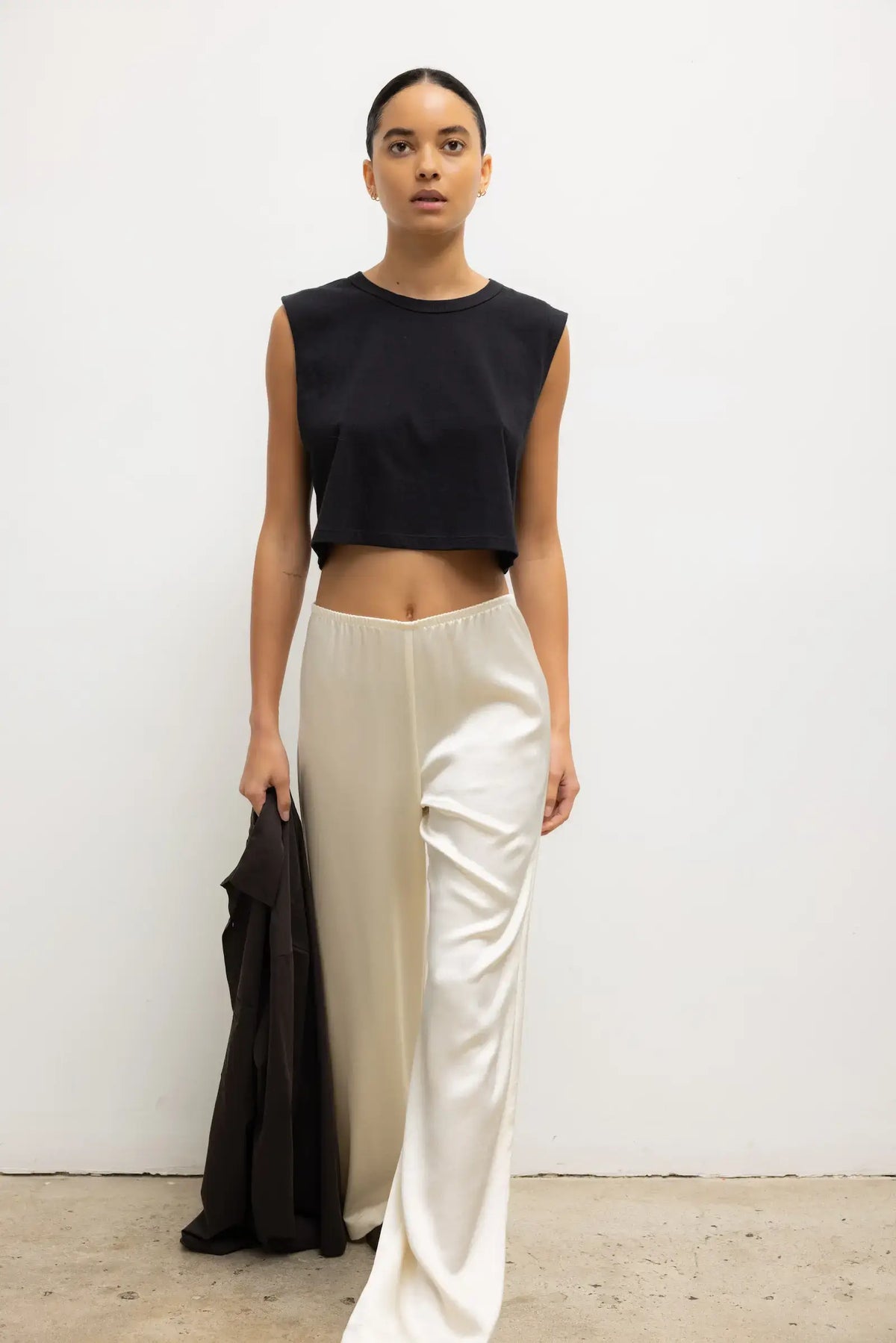 Barb Wide Pant in Creme