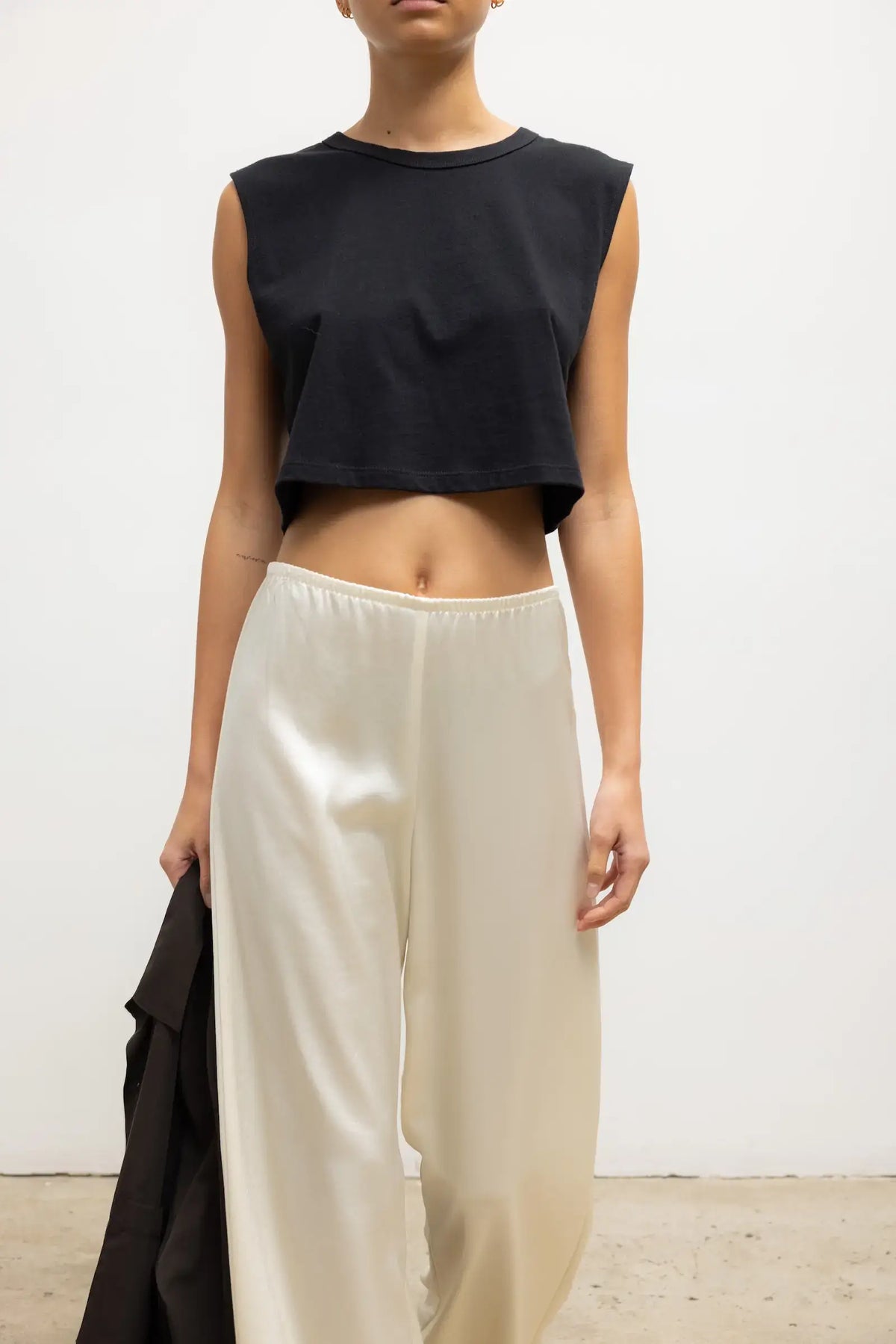 Barb Wide Pant in Creme