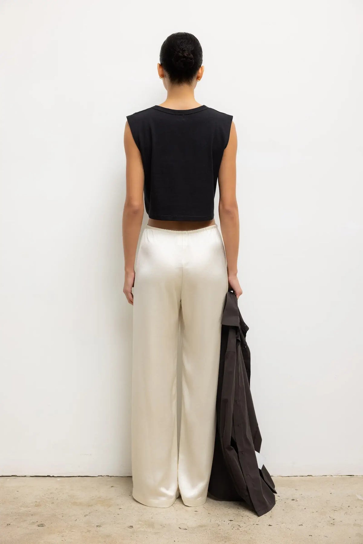 Barb Wide Pant in Creme