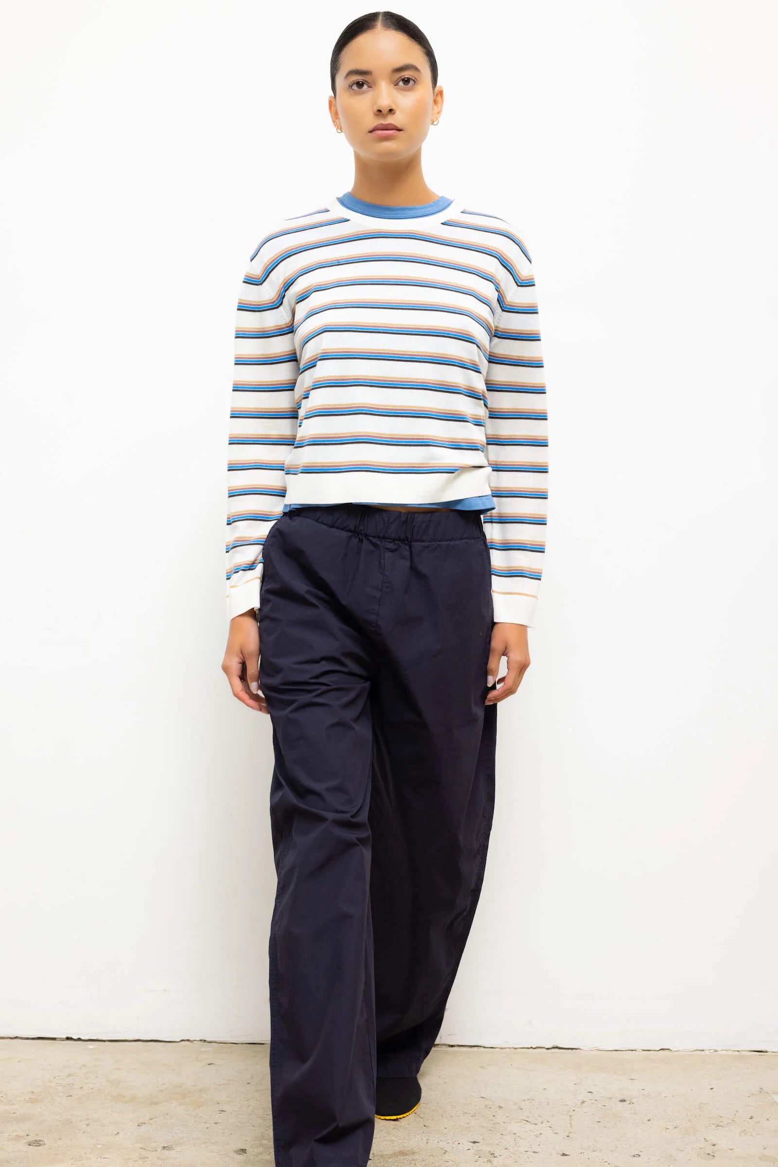 Kyoto Wide Leg Pant in Midnight