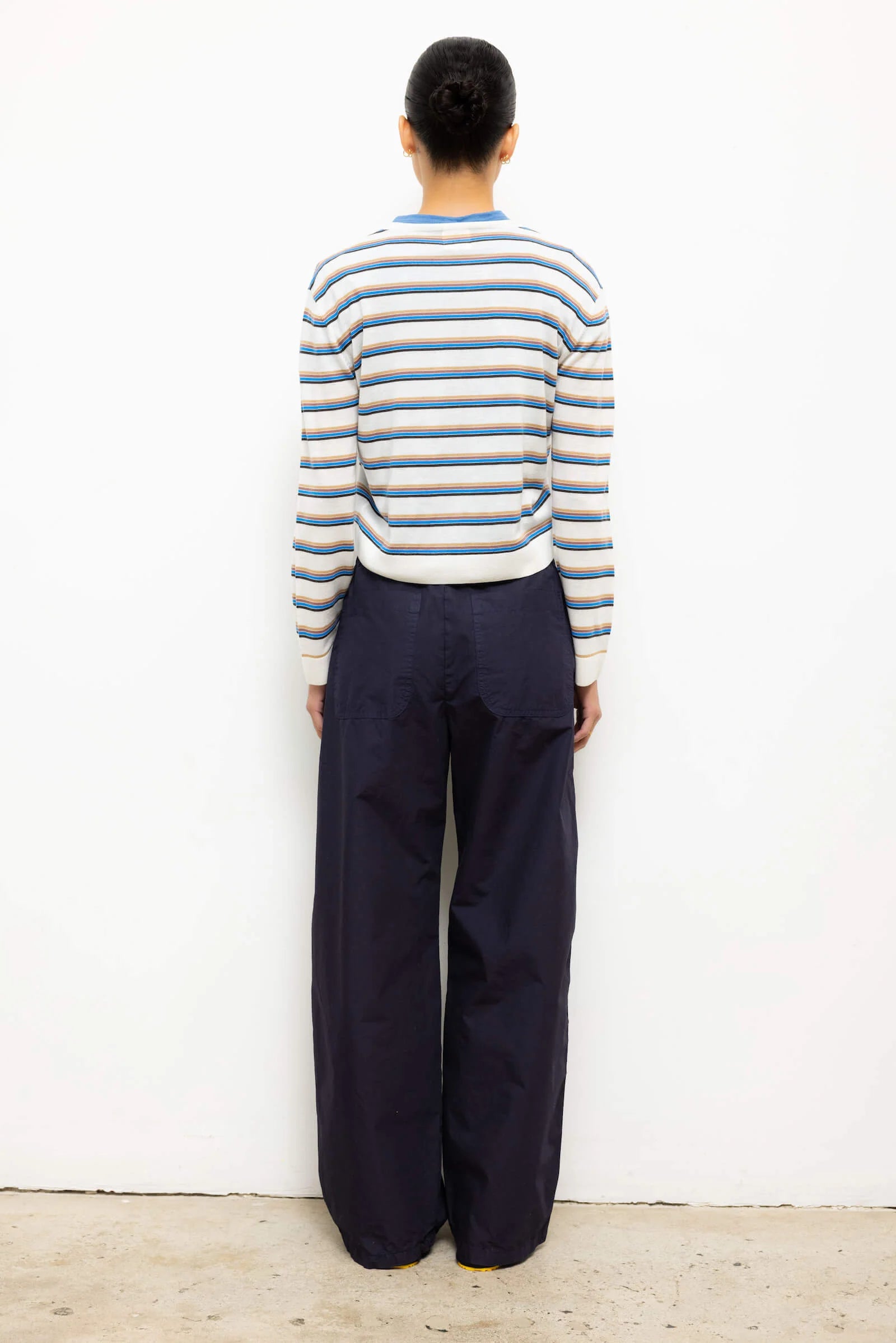 Kyoto Wide Leg Pant in Midnight