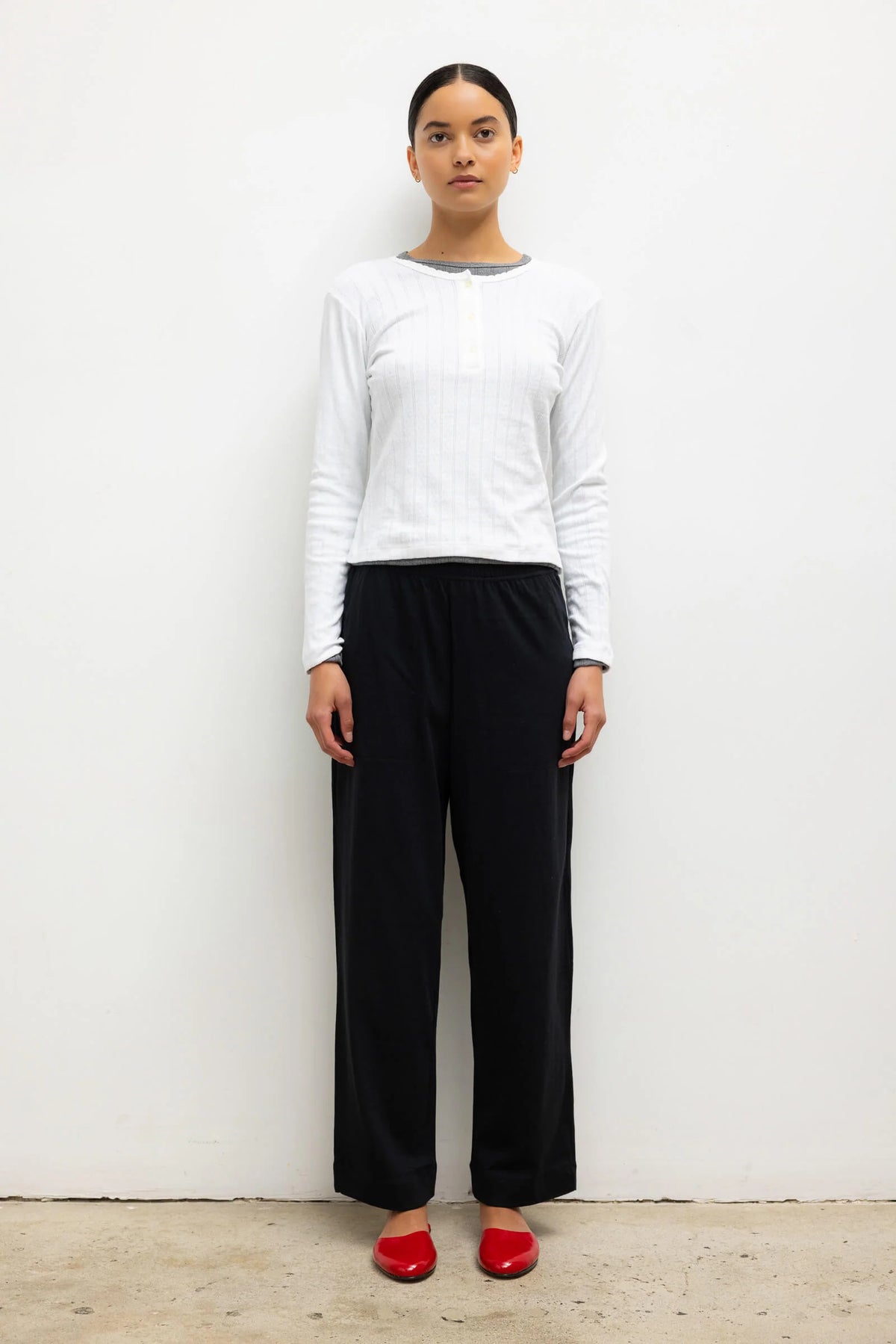 Margo Tapered Pocket Pant in Black