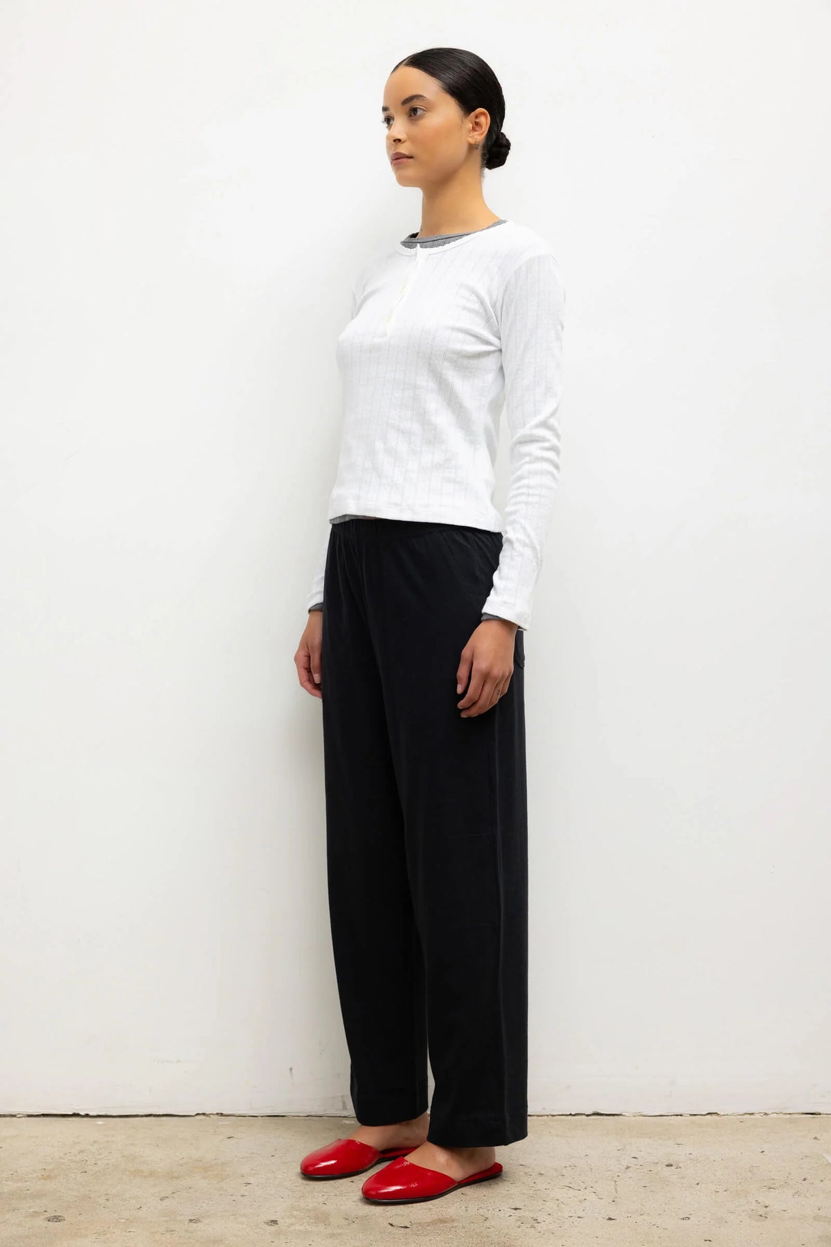 Margo Tapered Pocket Pant in Black