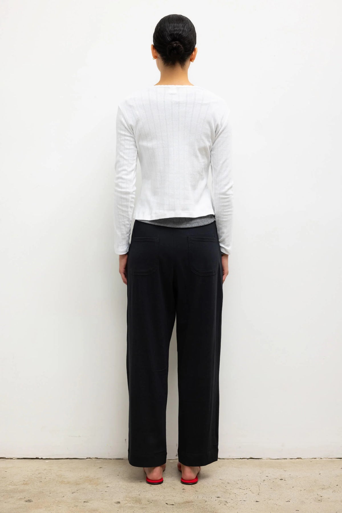 Margo Tapered Pocket Pant in Black