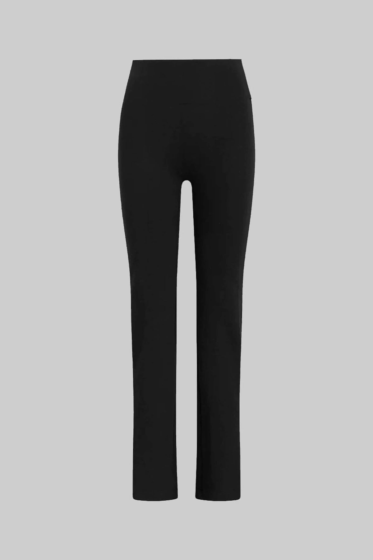 Rio High Waist Straight Pant in Black