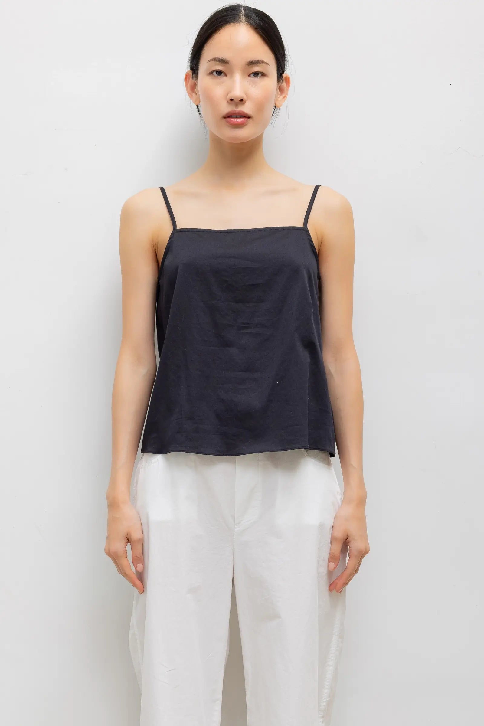 Yoko Tie Back Top in Black