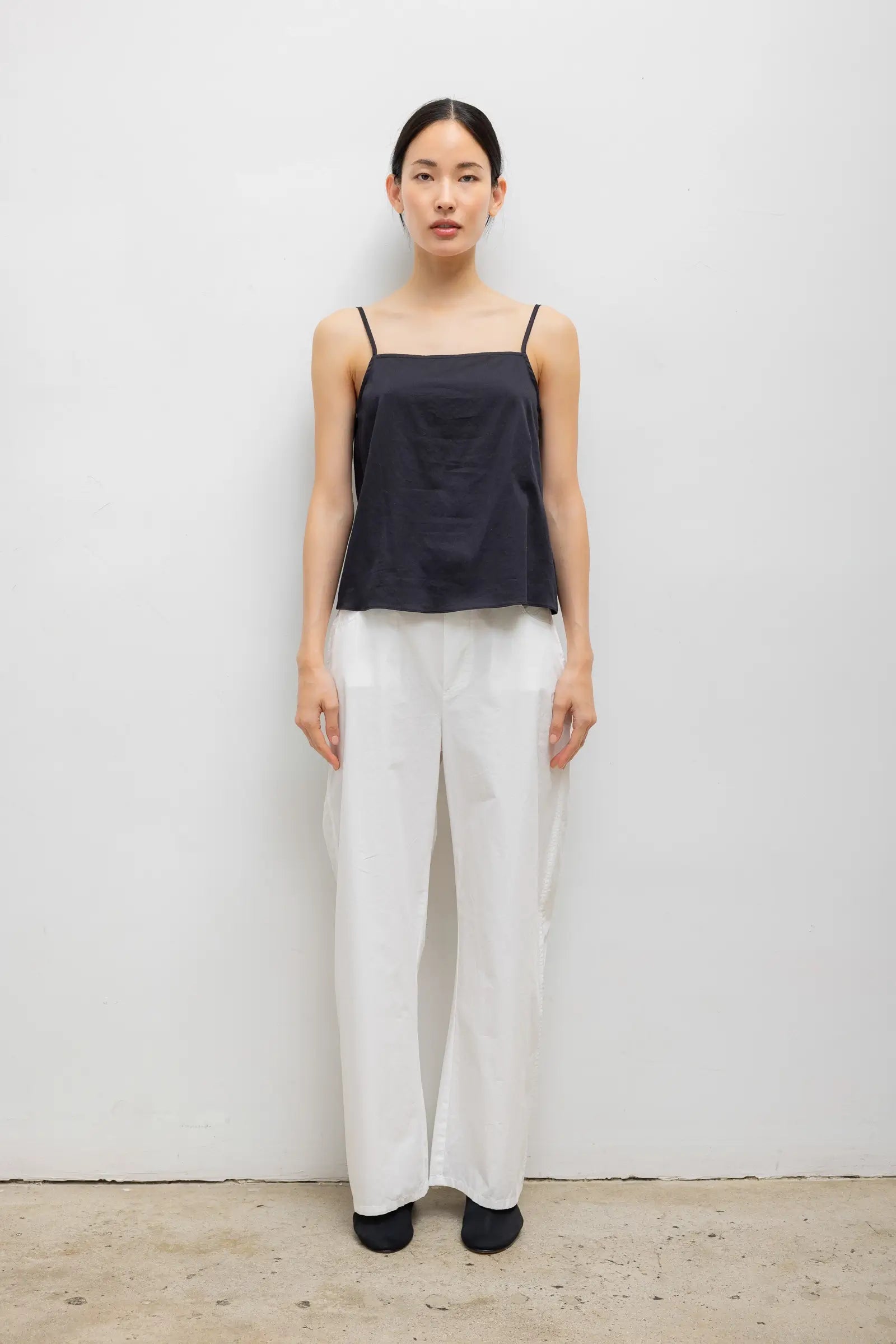 Yoko Tie Back Top in Black