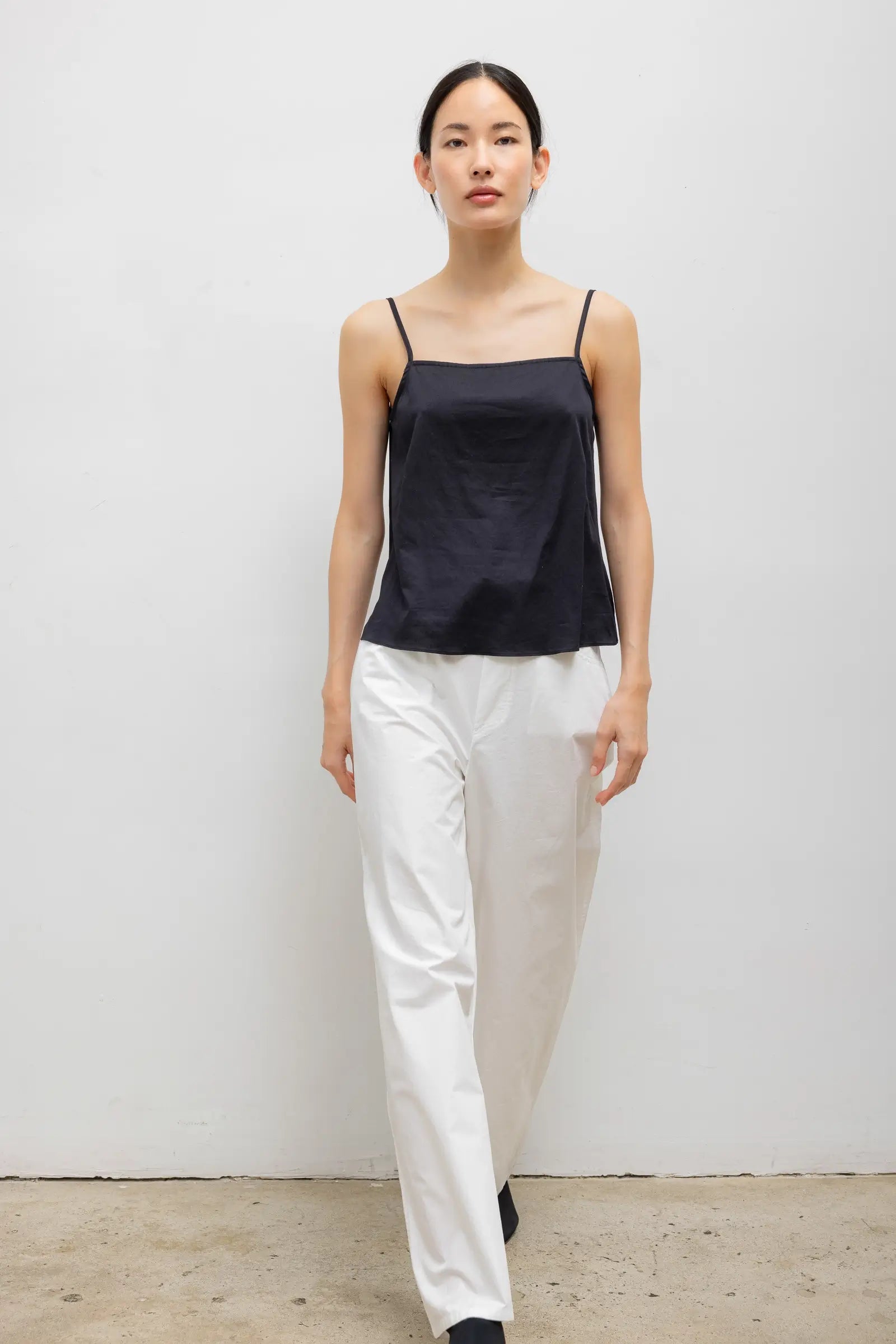 Yoko Tie Back Top in Black