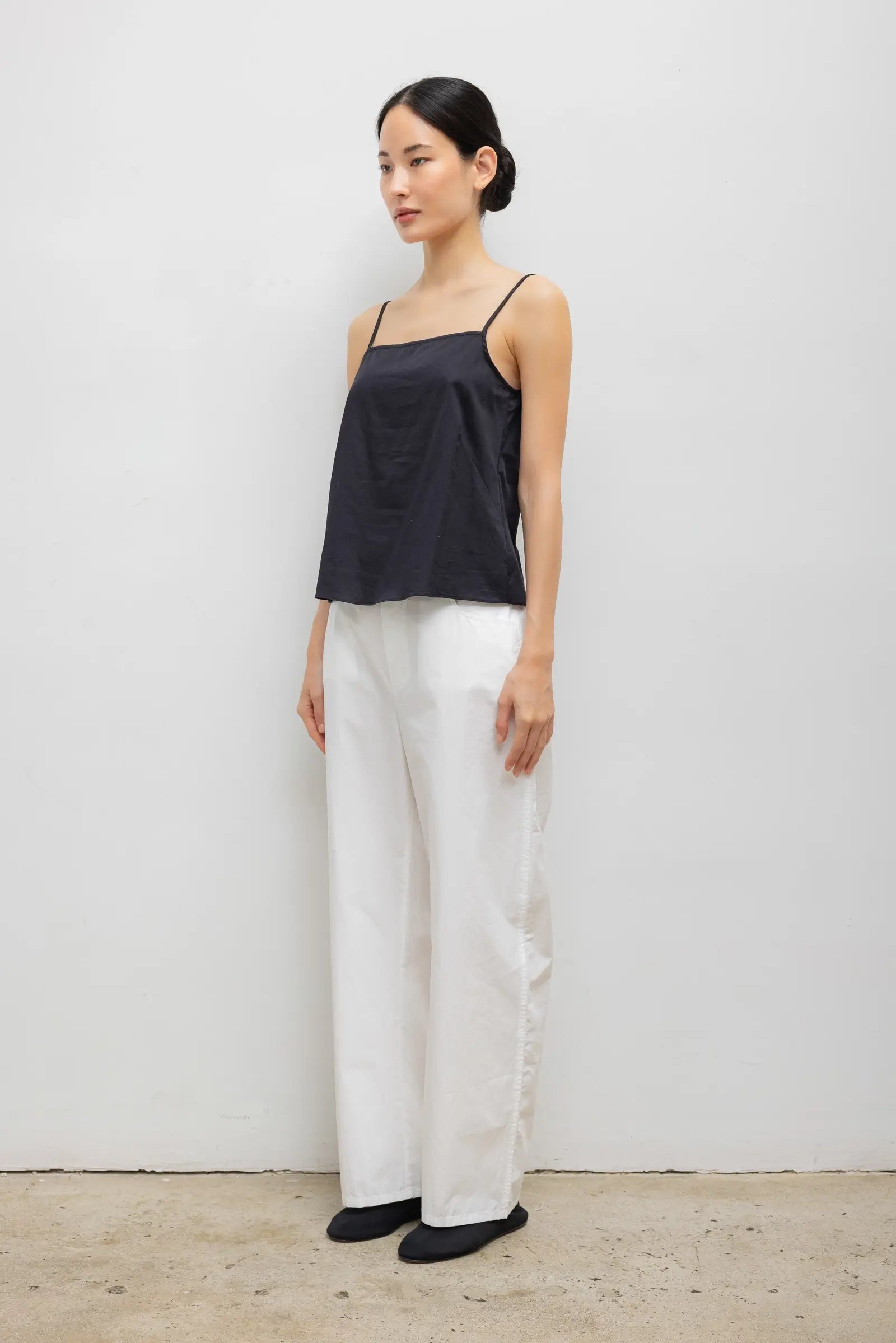 Yoko Tie Back Top in Black