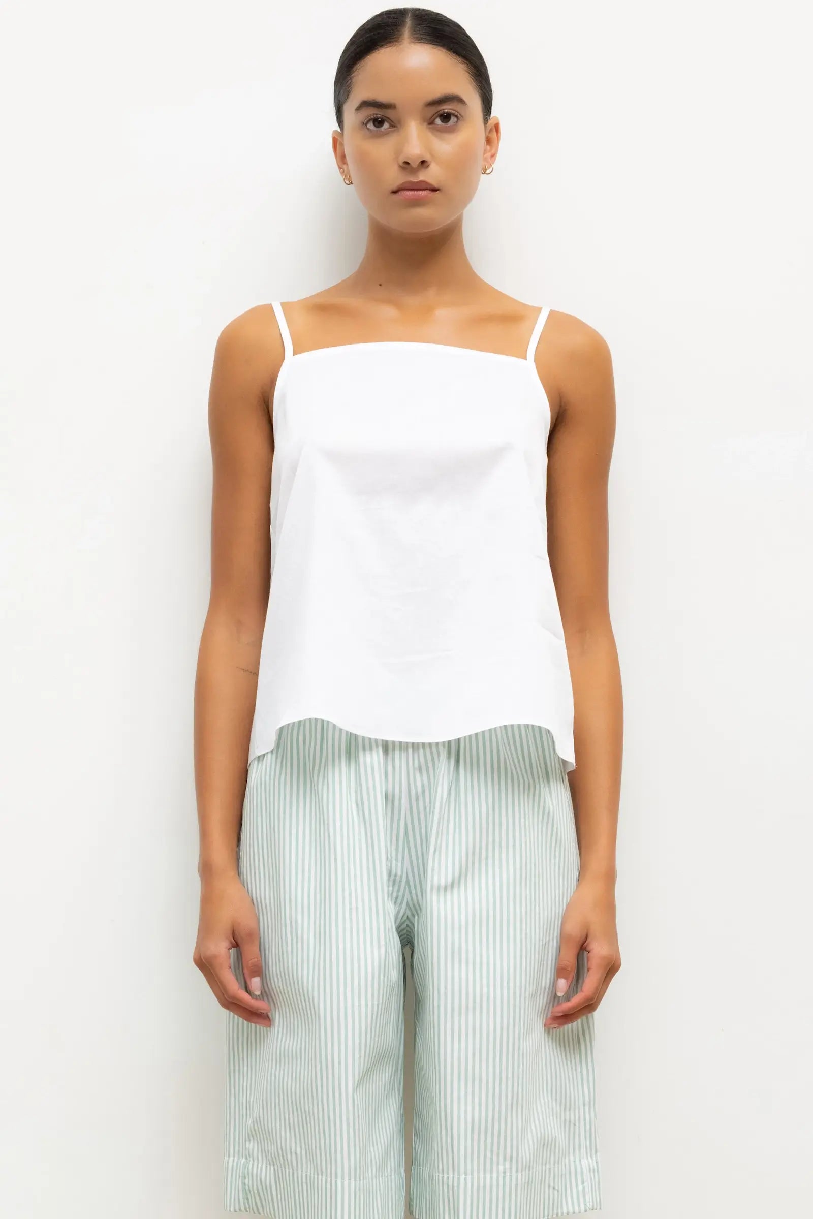 Yoko Tie Back Top in White