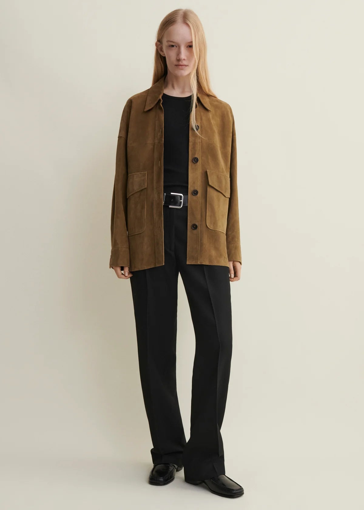 Kaylee Lamb Suede in Olive
