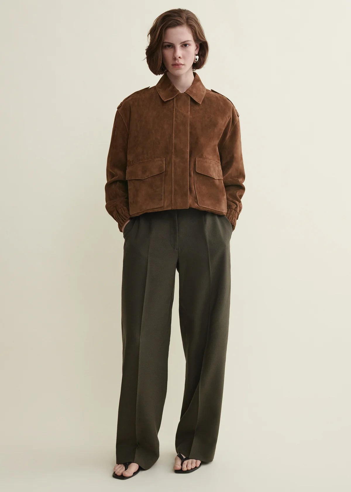Halti Suede Jacket in Brown