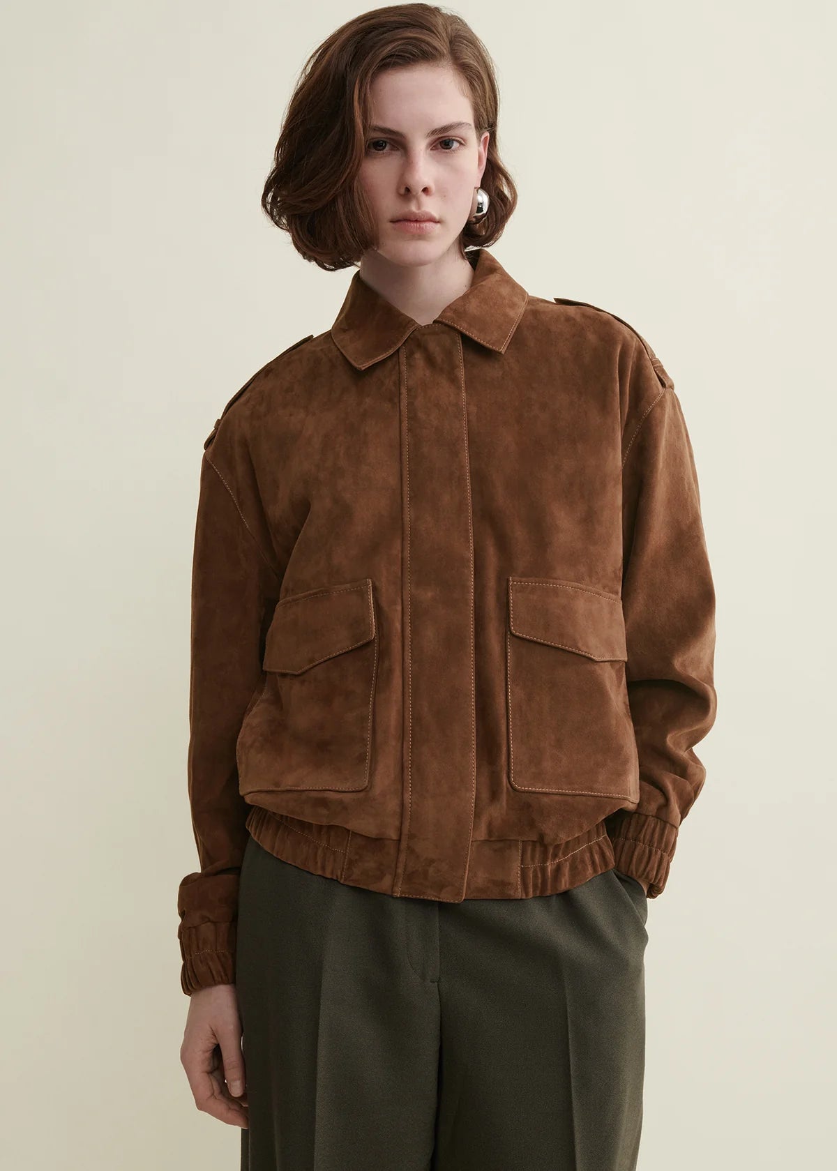 Halti Suede Jacket in Brown