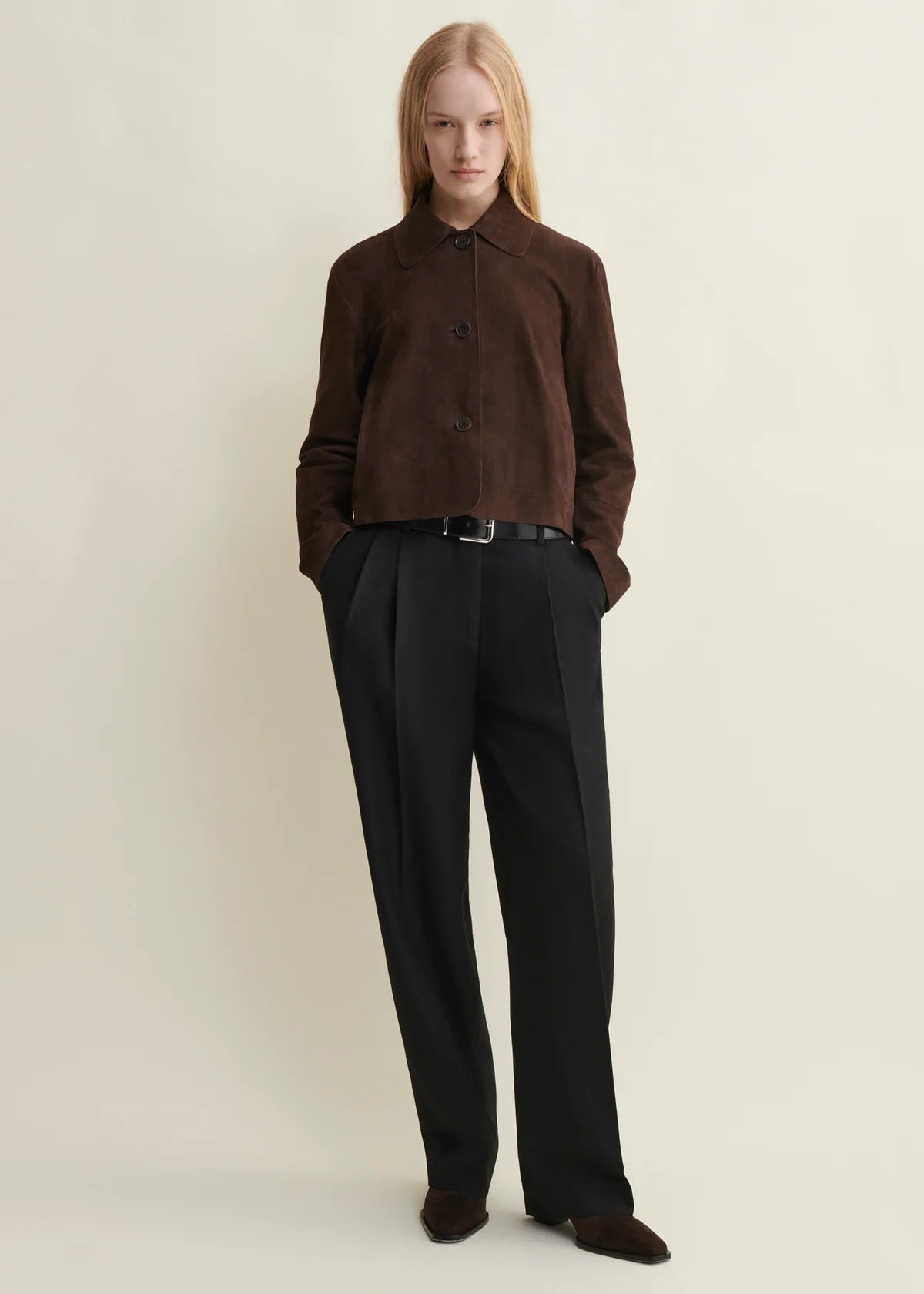 Emy Suede Jacket in Brown
