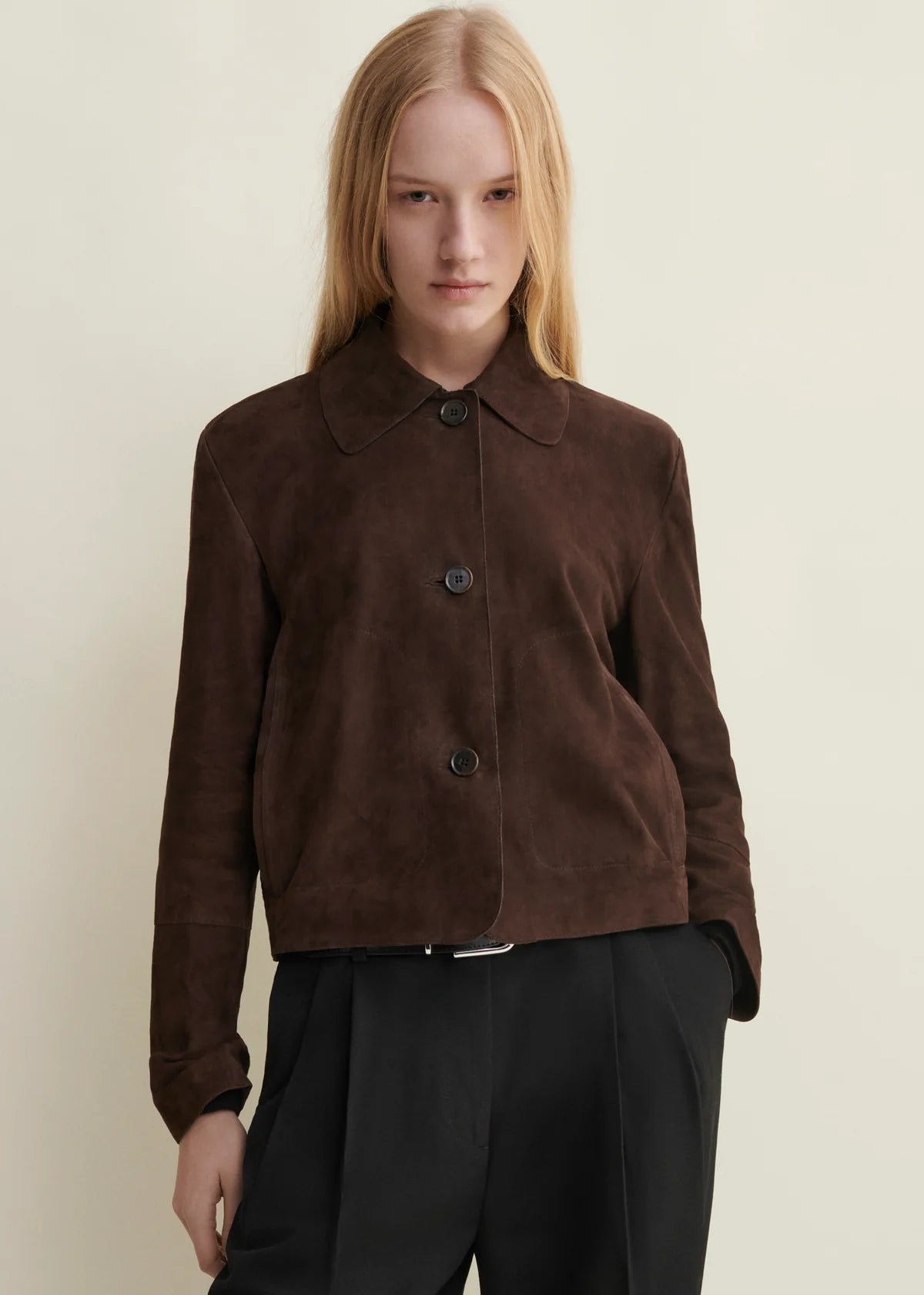 Emy Suede Jacket in Brown