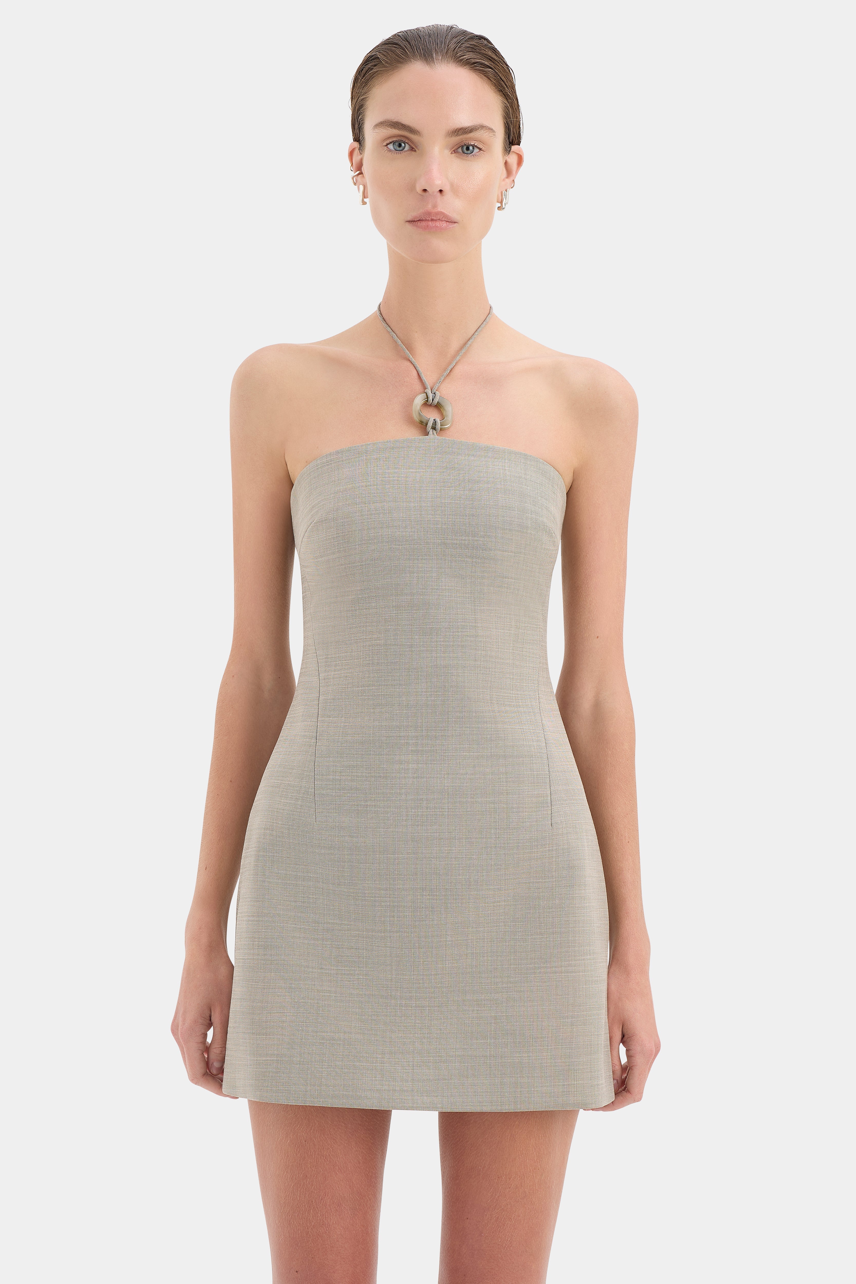 Solene Halter Mini Dress
