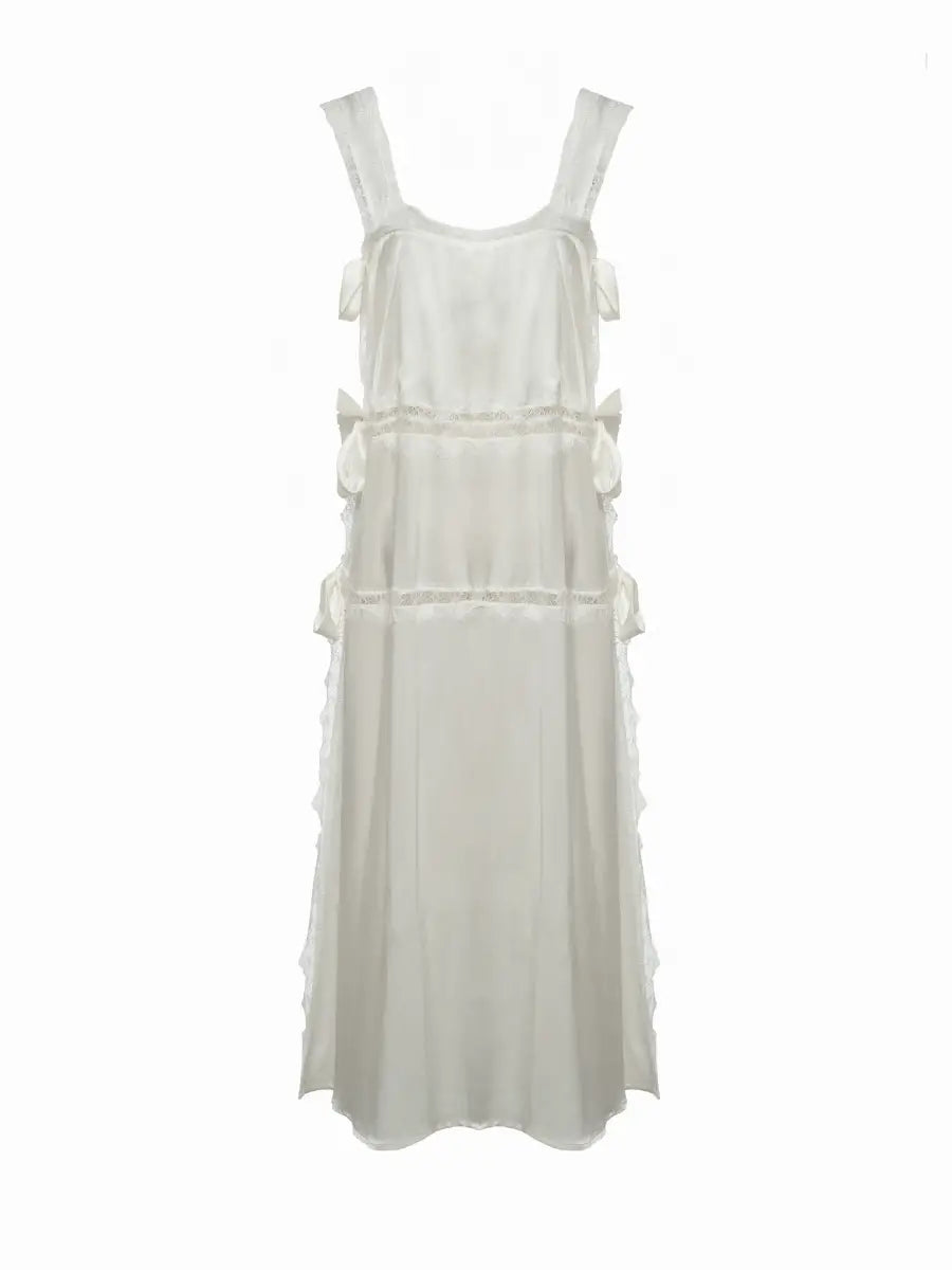 Sophia Silk Dress in White