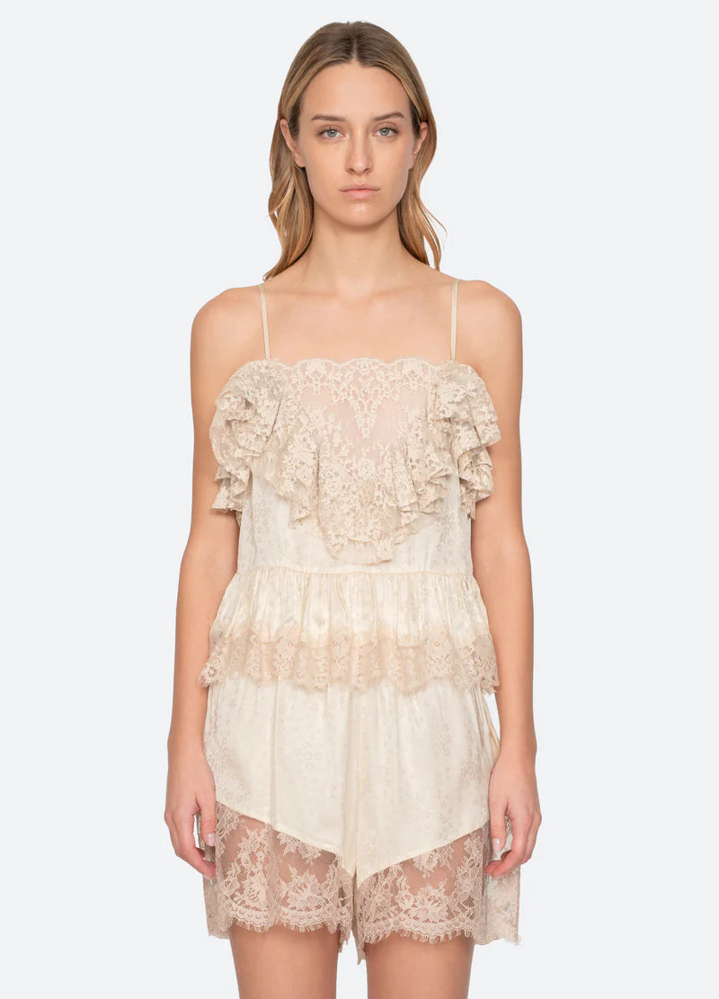 Ethel Solid Camisole Top in Butter