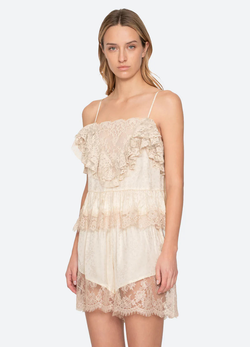 Ethel Solid Camisole Top in Butter